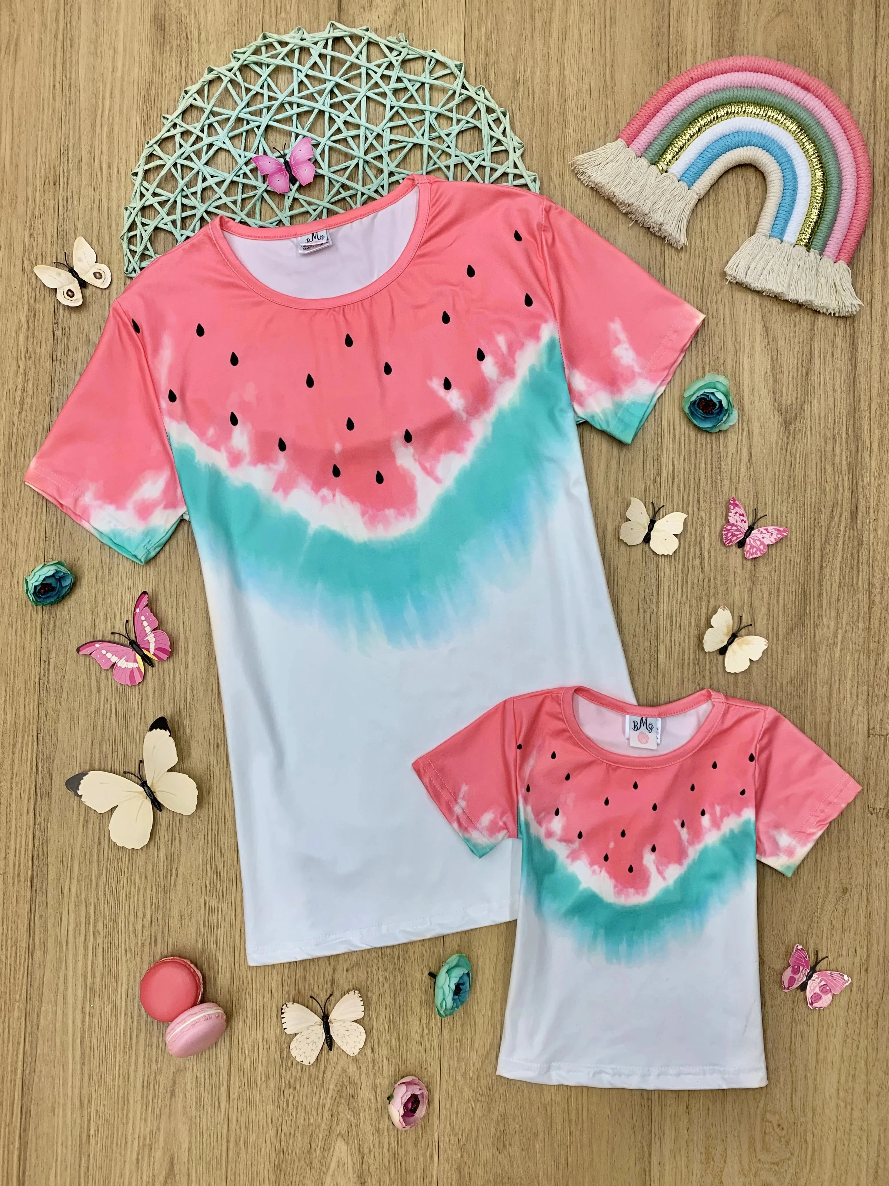 Mommy and Me Be Like a Watermelon Top - Image 4