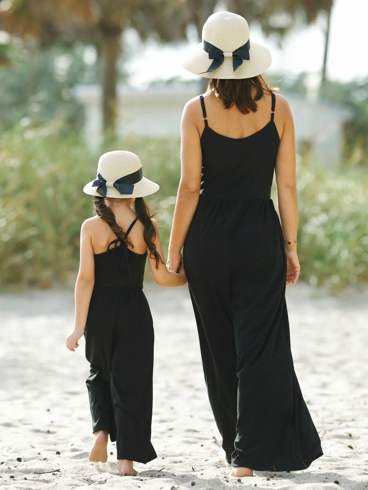 Mommy and Me Blushing Beauties Black Jumpsuit - Image 3