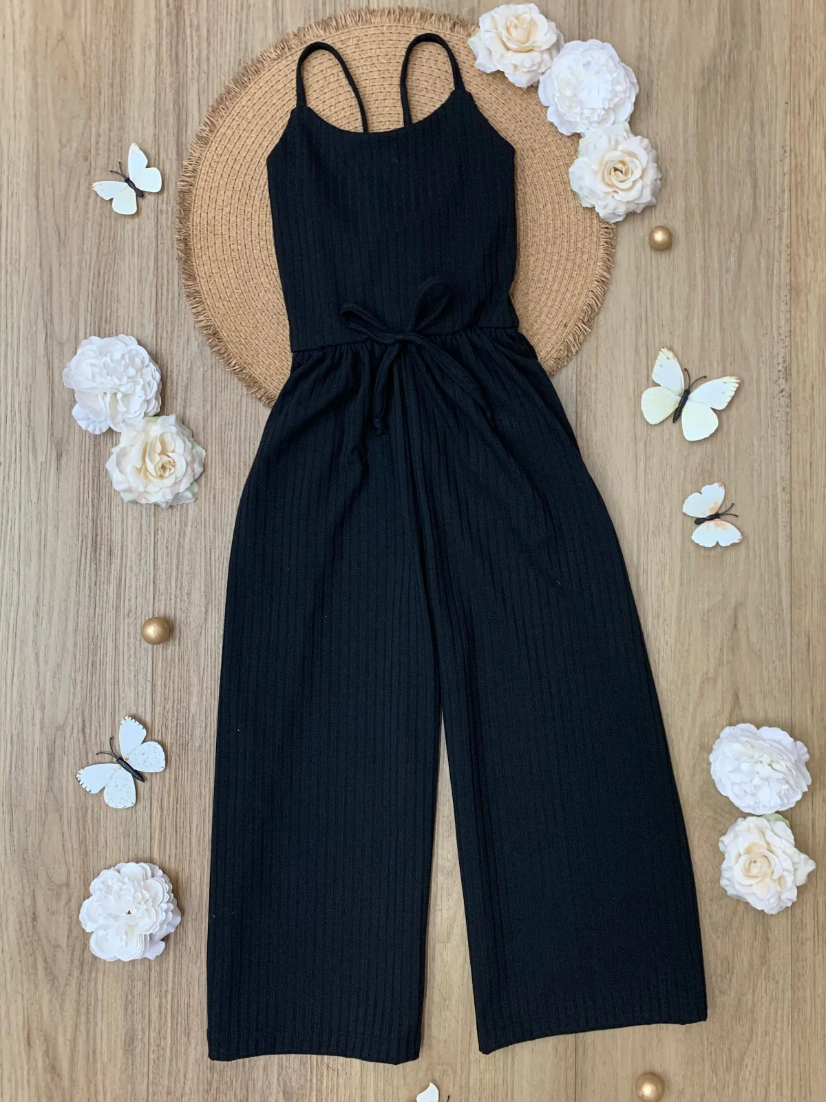 Mommy and Me Blushing Beauties Black Jumpsuit - Image 4