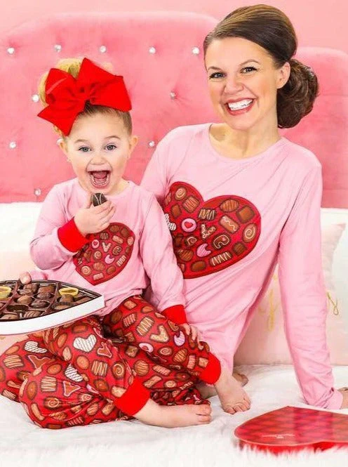 Mommy and Me Box of Chocolates Pajama Set - Image 3