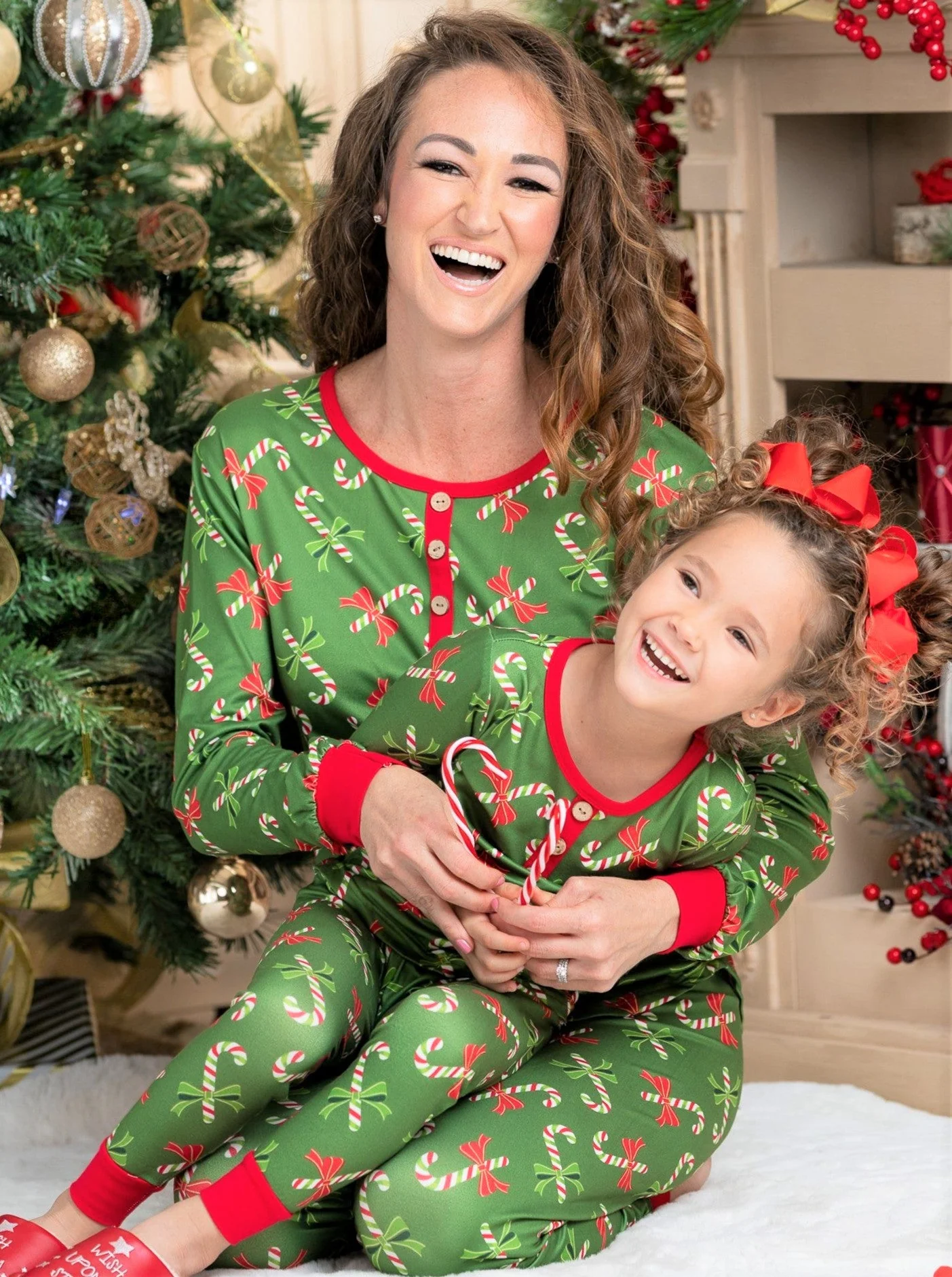 Mommy and Me Candy Cane Wonderland Pajama Set - Image 7