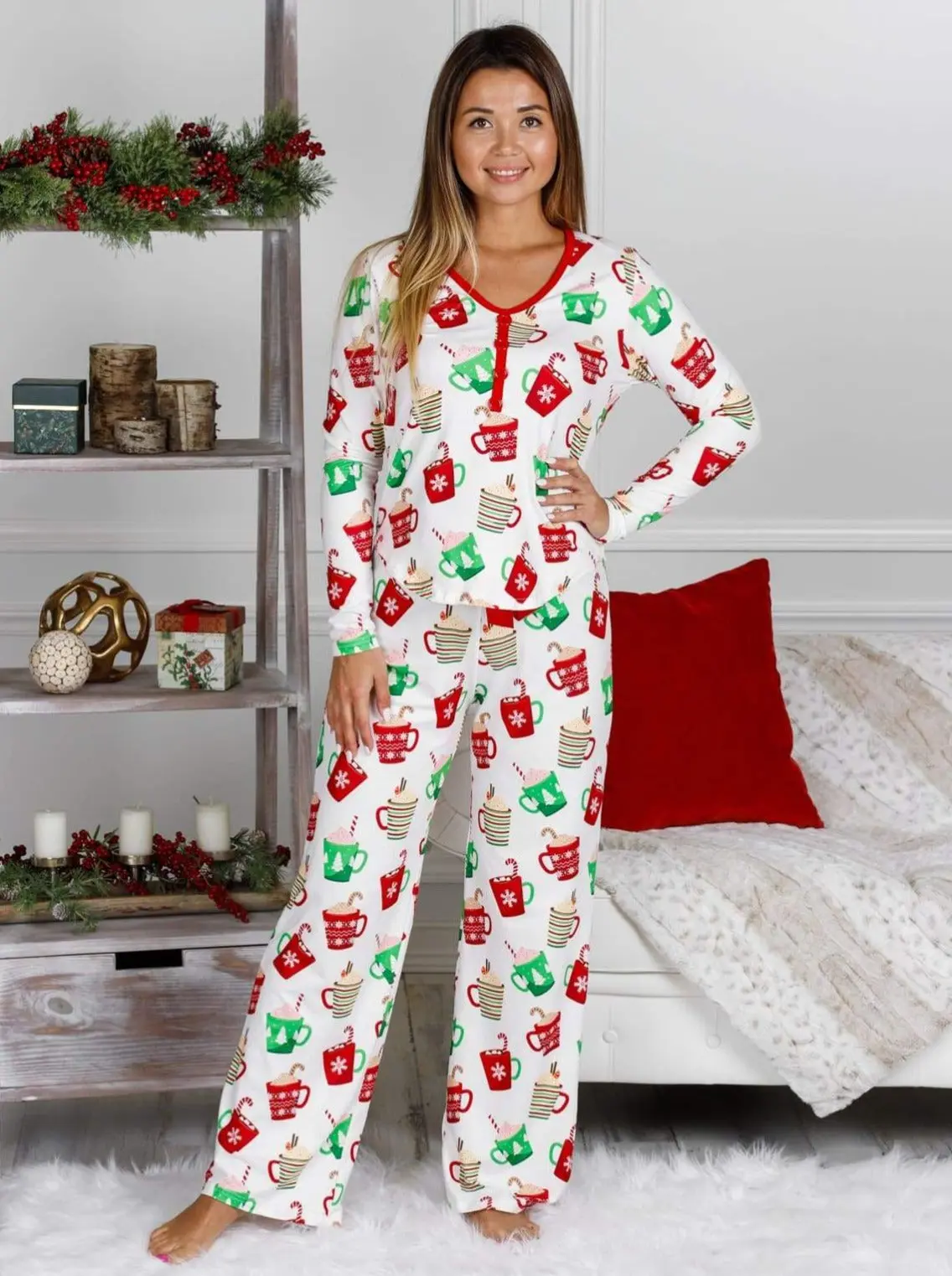 Christmas Cocoa Pajama Set - Image 6