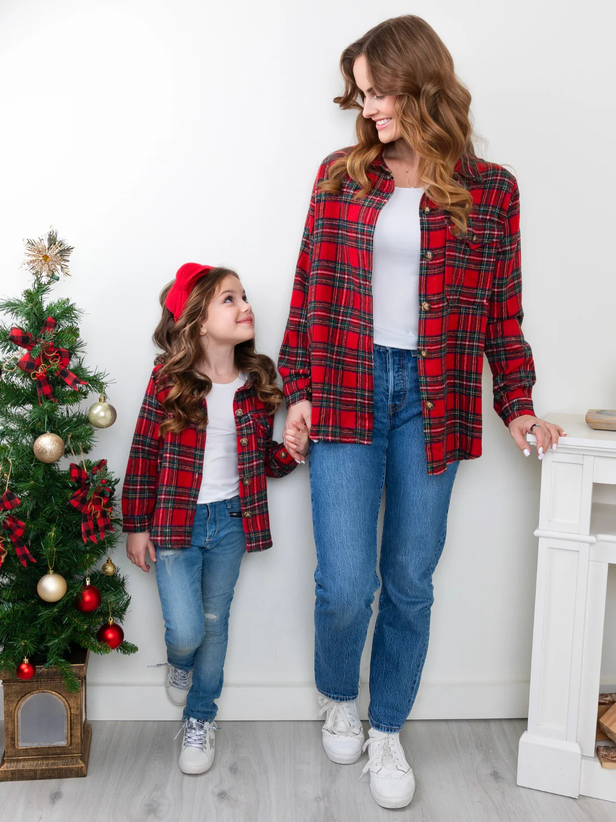 Mommy and Me Holiday Plaid Shacket - Image 2