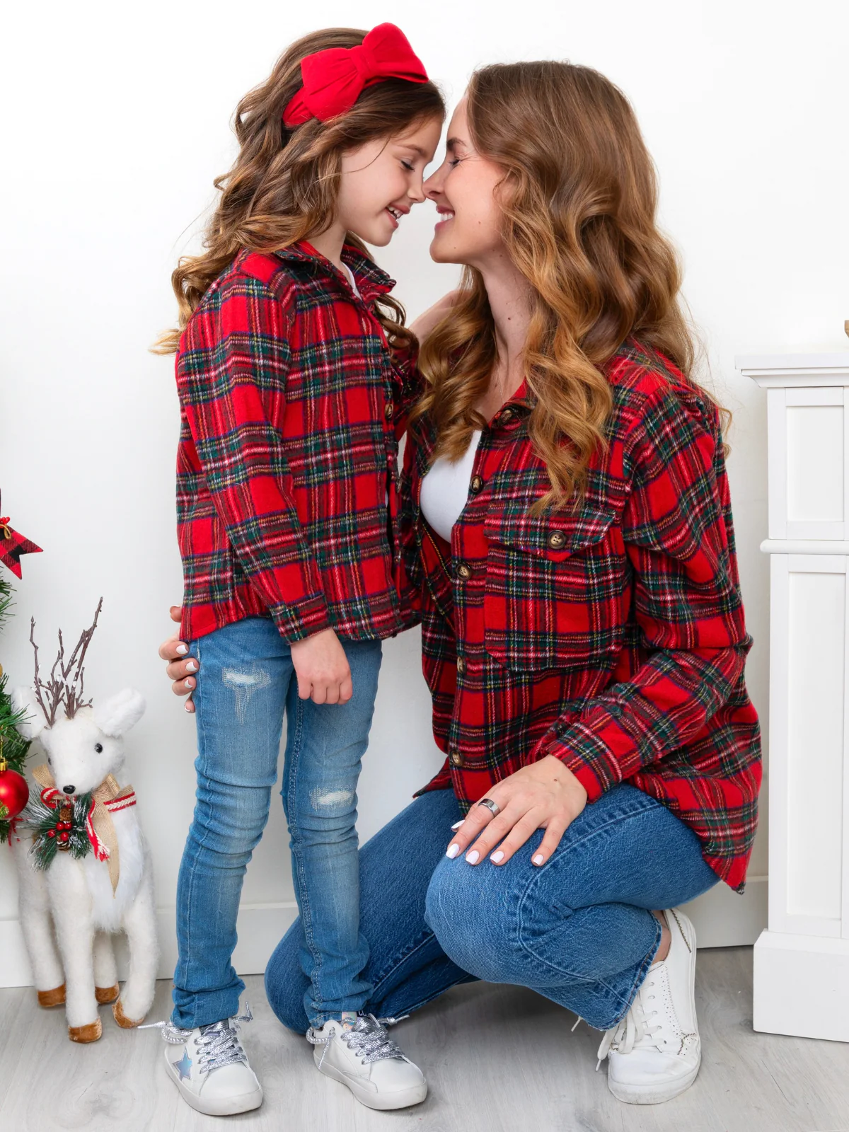 Mommy and Me Holiday Plaid Shacket - Image 3