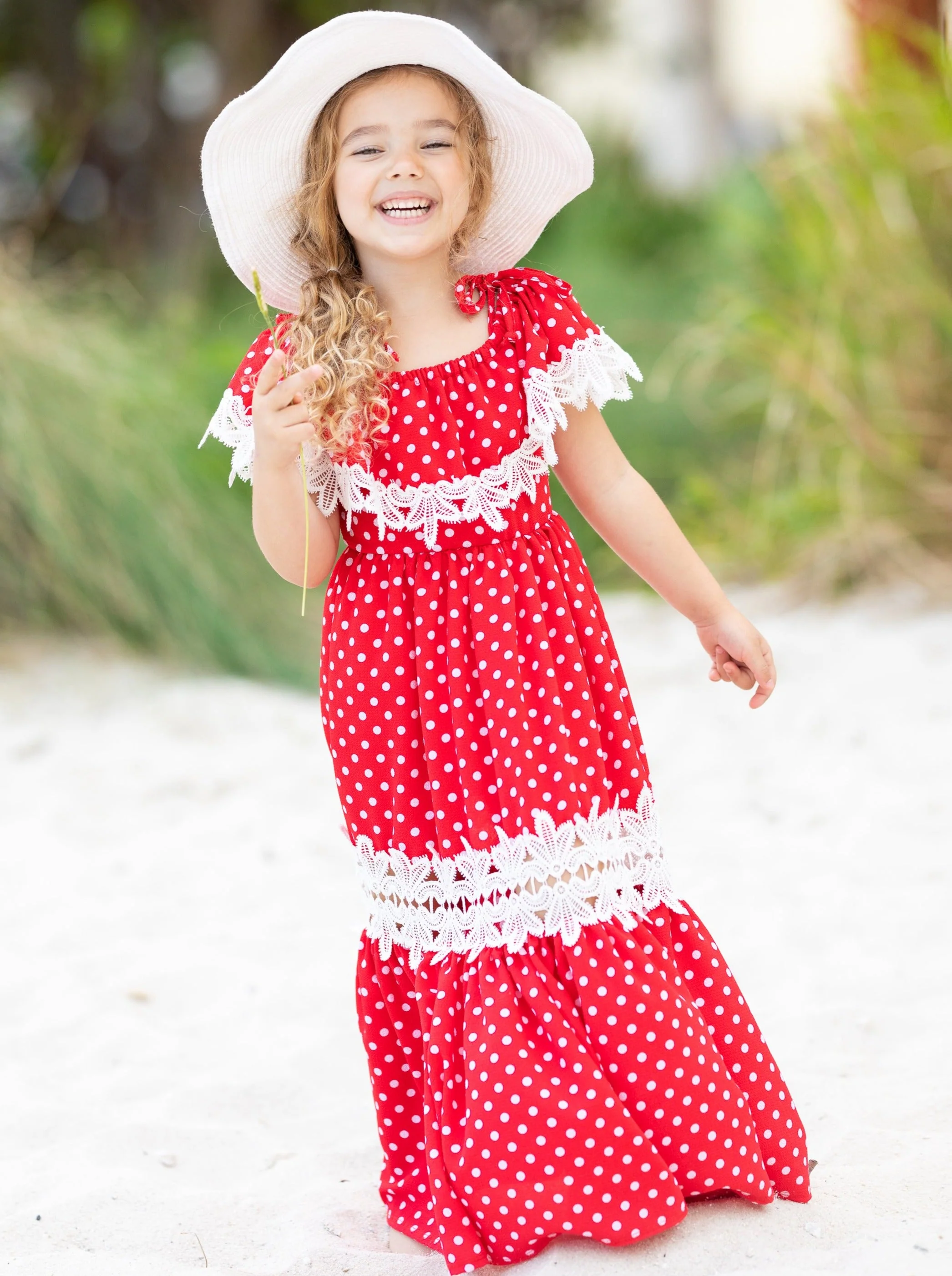 Mommy And Me Connect the Dots Boho Maxi Dress - Image 5