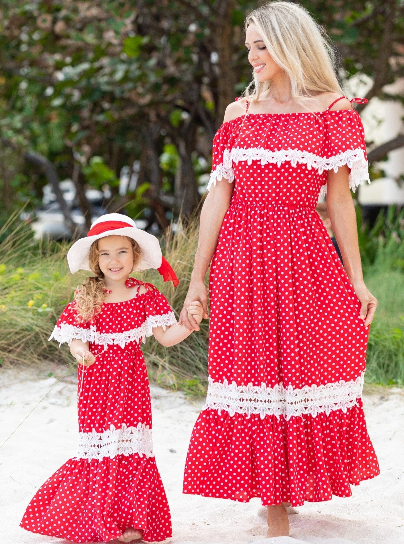 Mommy And Me Connect the Dots Boho Maxi Dress - Image 6
