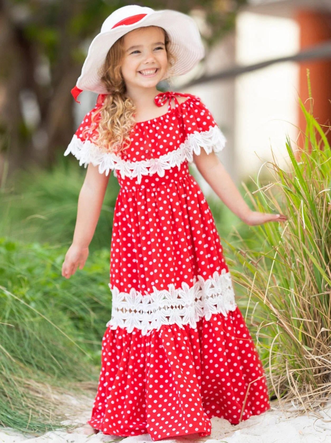 Mommy And Me Connect the Dots Boho Maxi Dress - Image 7