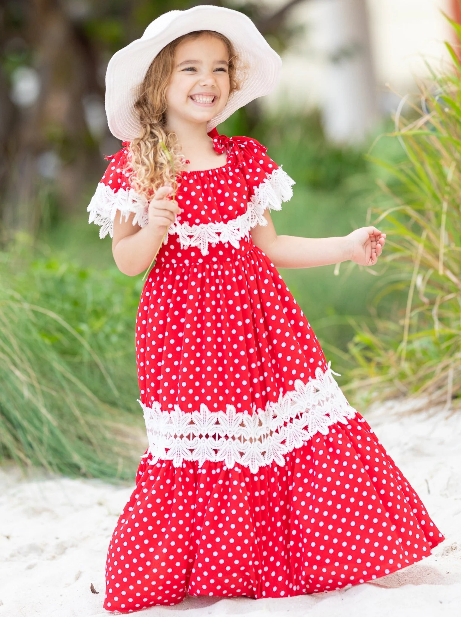 Mommy And Me Connect the Dots Boho Maxi Dress - Image 8