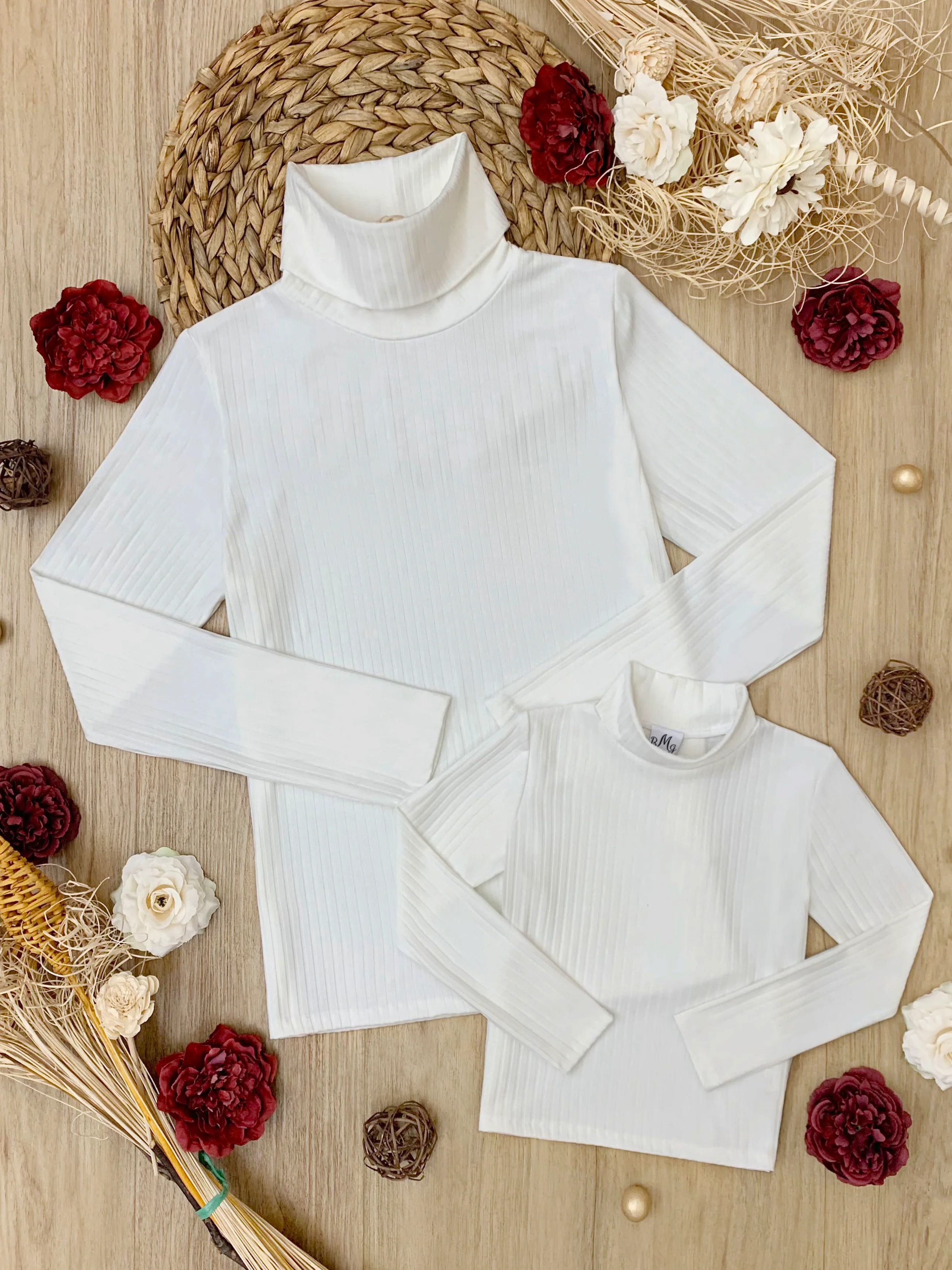 Mommy And Me Cream Long Sleeve Top - Image 3