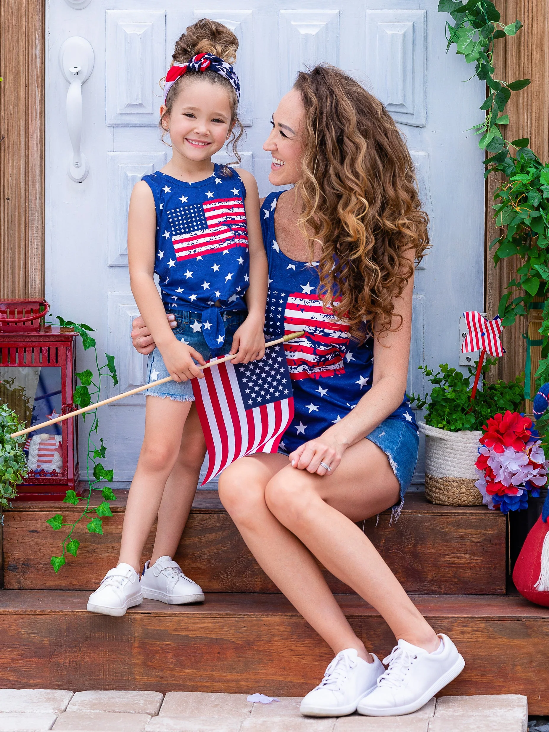 Mommy and Me Star Spangled Style Tank Top - Image 2