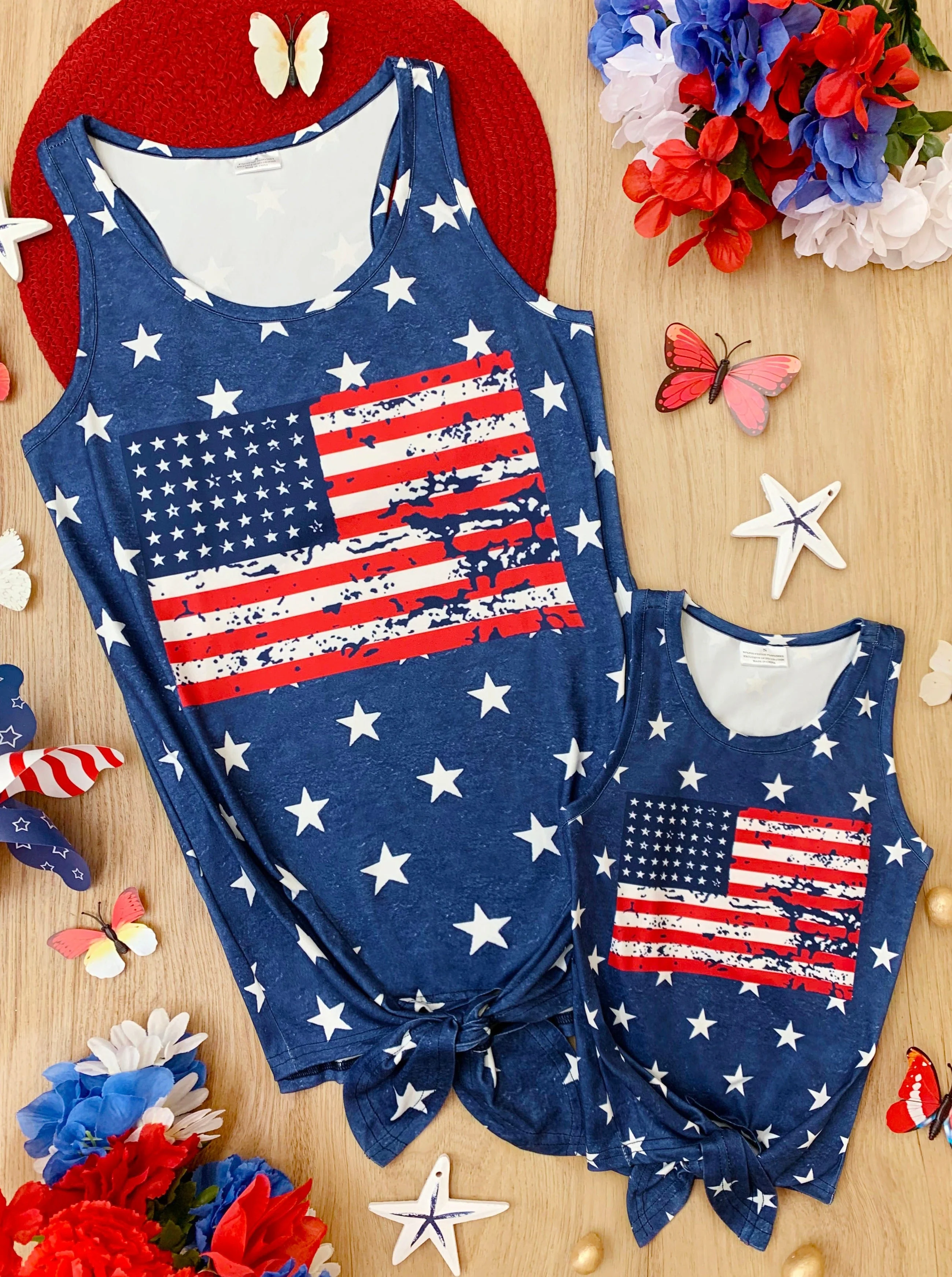 Mommy and Me Star Spangled Style Tank Top - Image 3