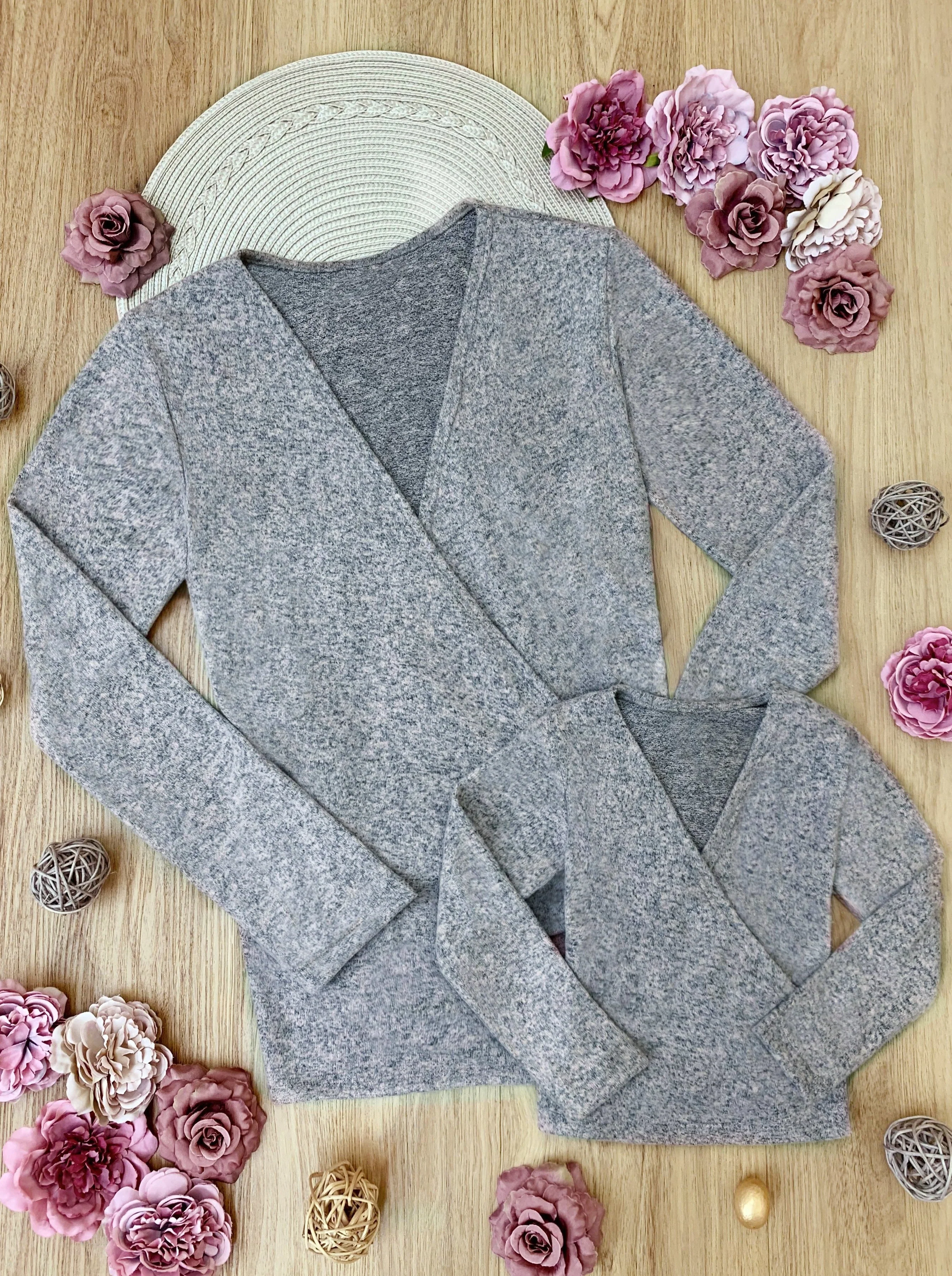 Mommy and Me Dress in Style Wrap Top - Image 4