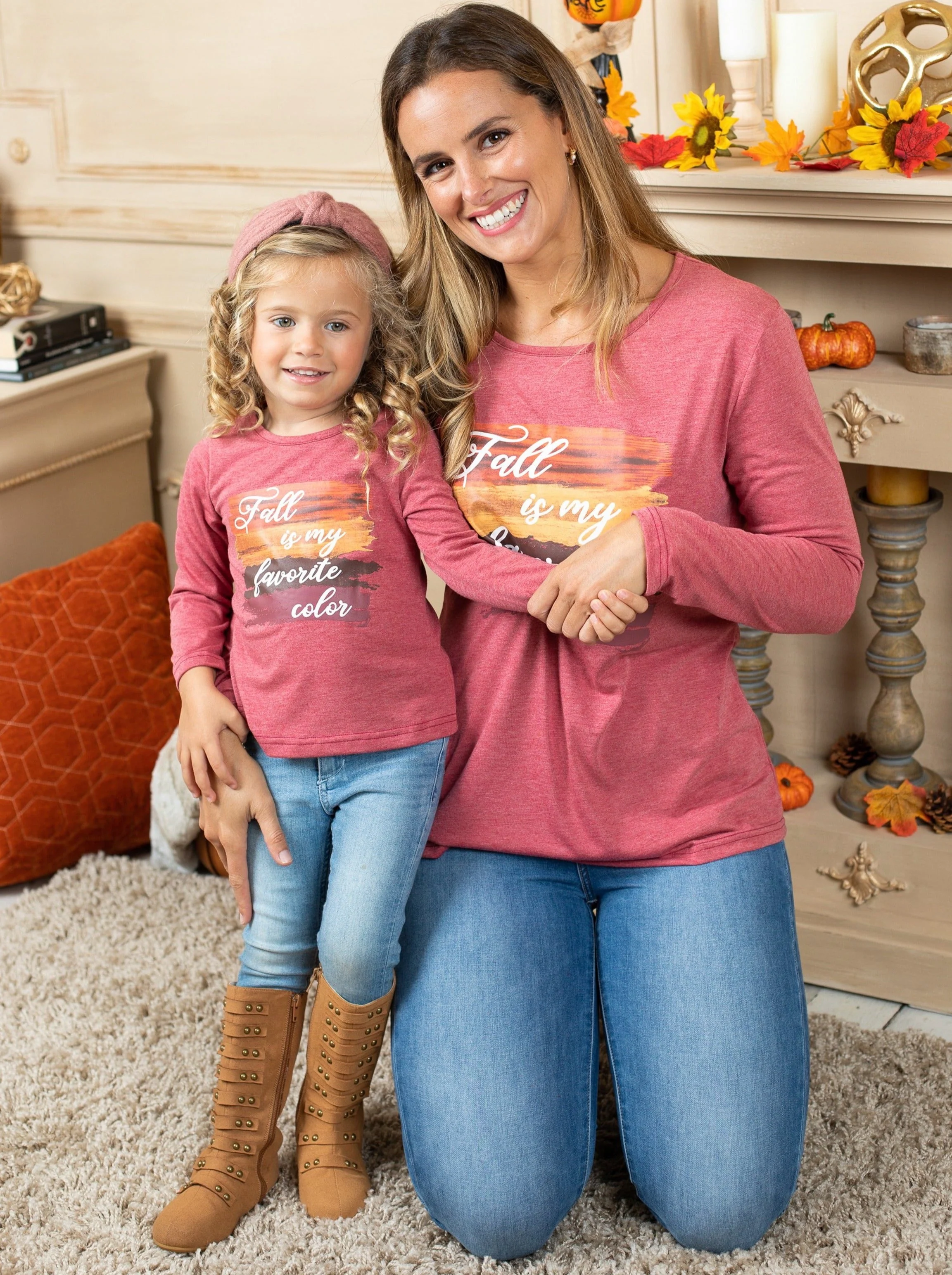 Mommy and Me Fall Is My Favorite Color Top - Image 3