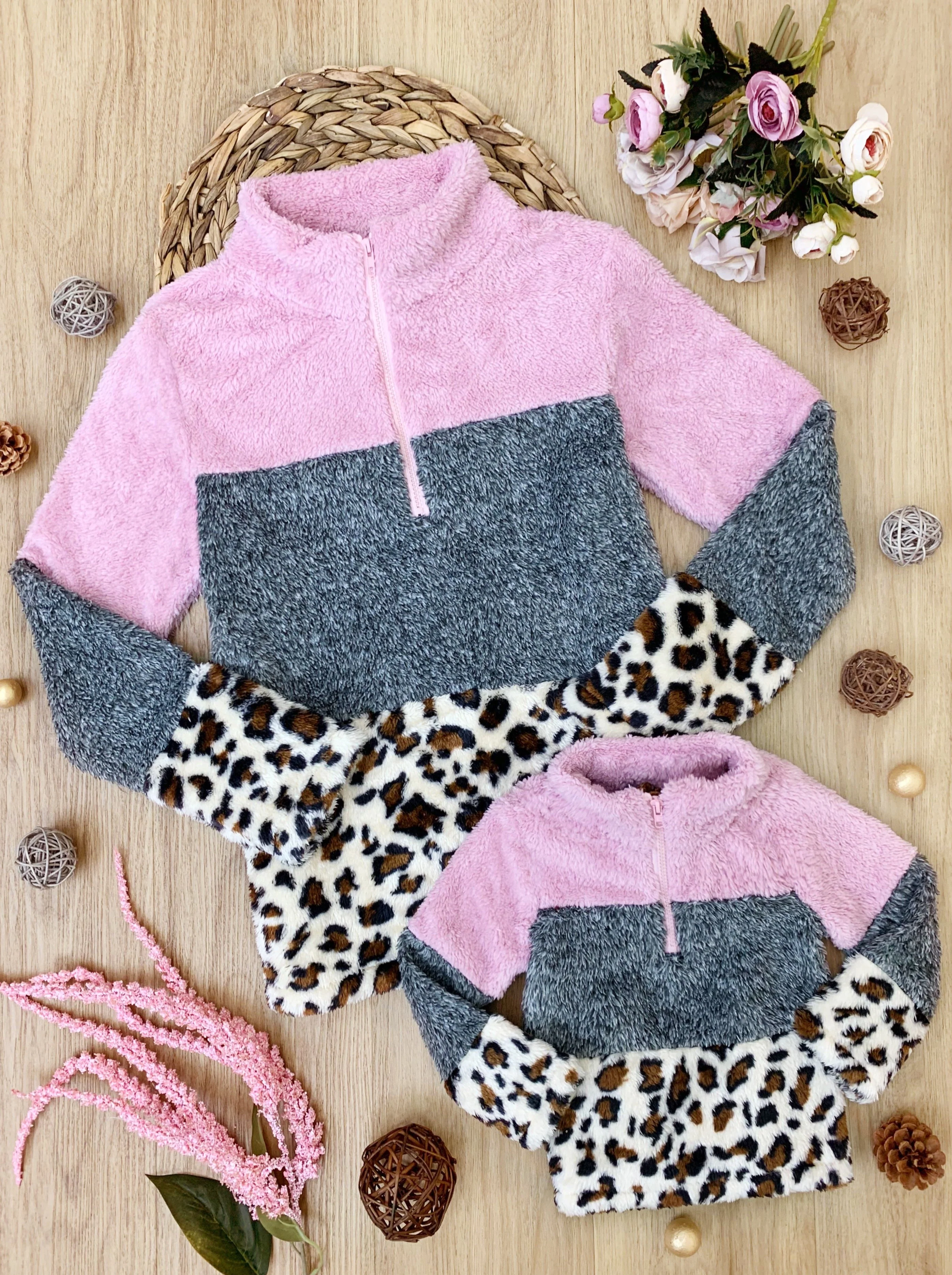 Mommy And Me Fierce Fleece Colorblock Pullover - Image 3
