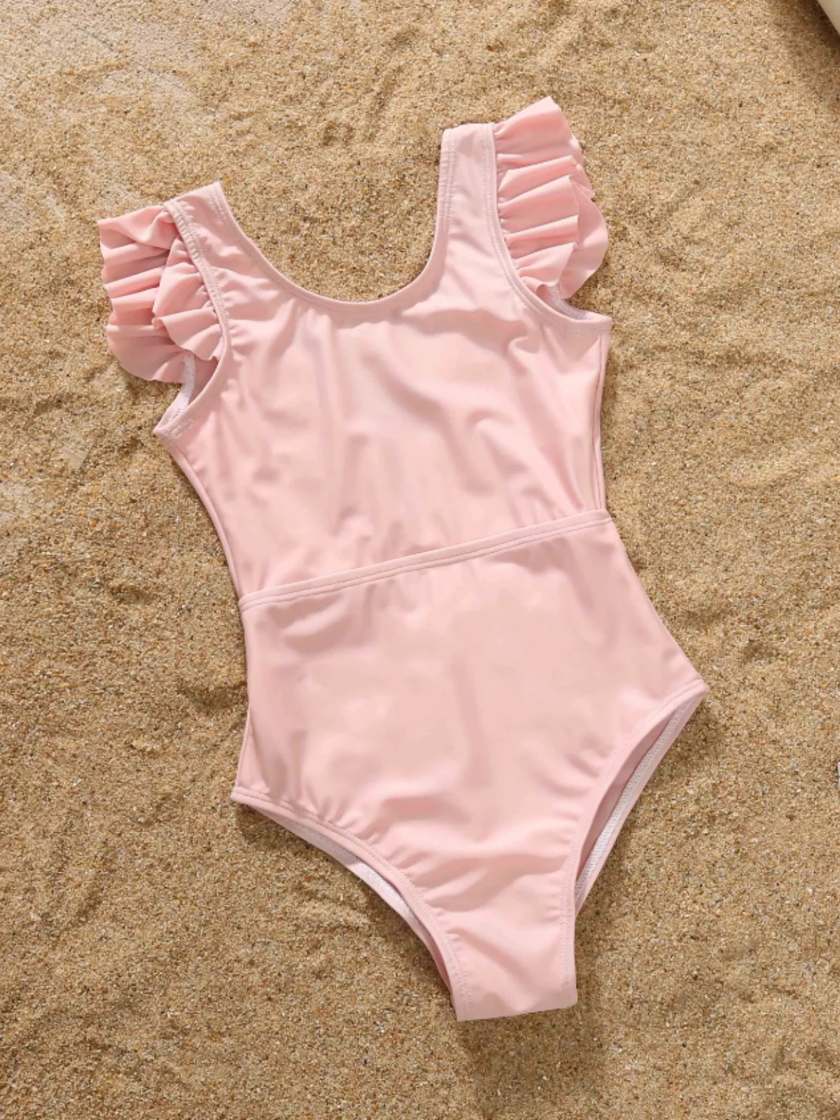 Mommy and Me Flutter Sleeve One-Piece Swimsuit - Image 3
