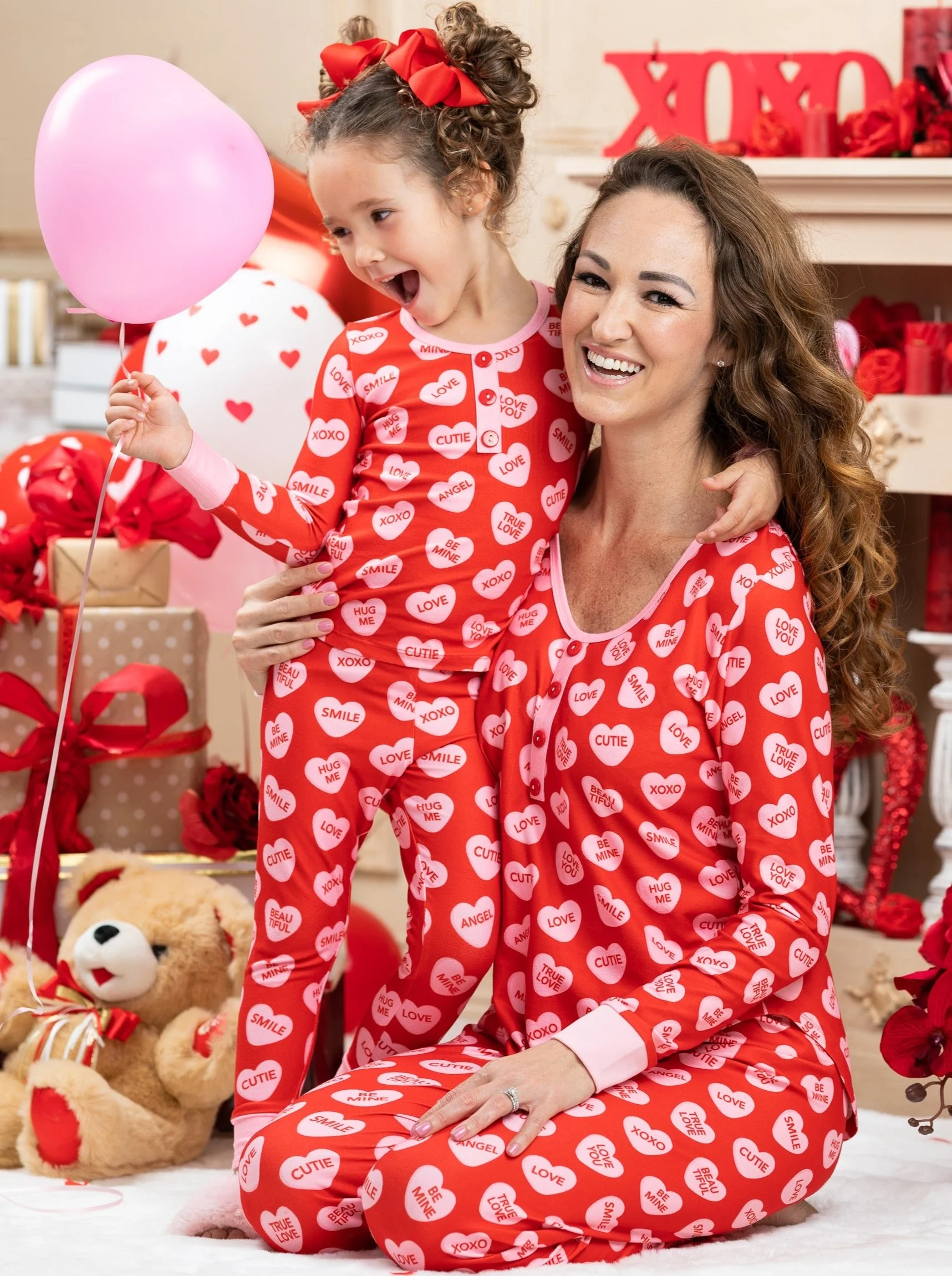 Mommy and Me Cuter Than Cupid Pajamas Set - Image 2