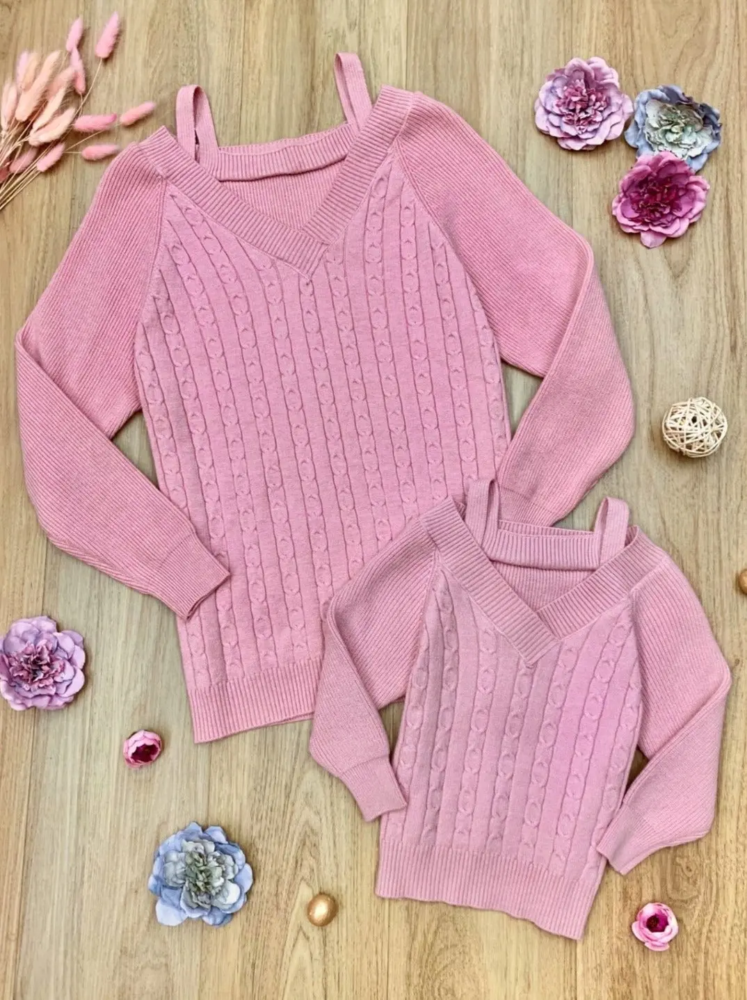 Mommy and Me Cutest Cold Shoulder Tops - Image 3