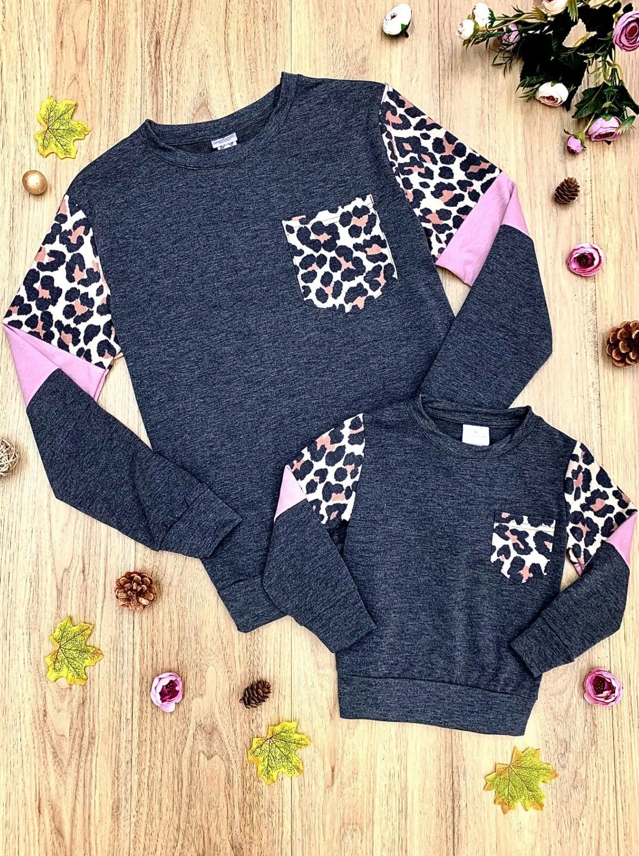 Mommy and Me Fierce Pocket Colorblock Sleeve Top - Image 3