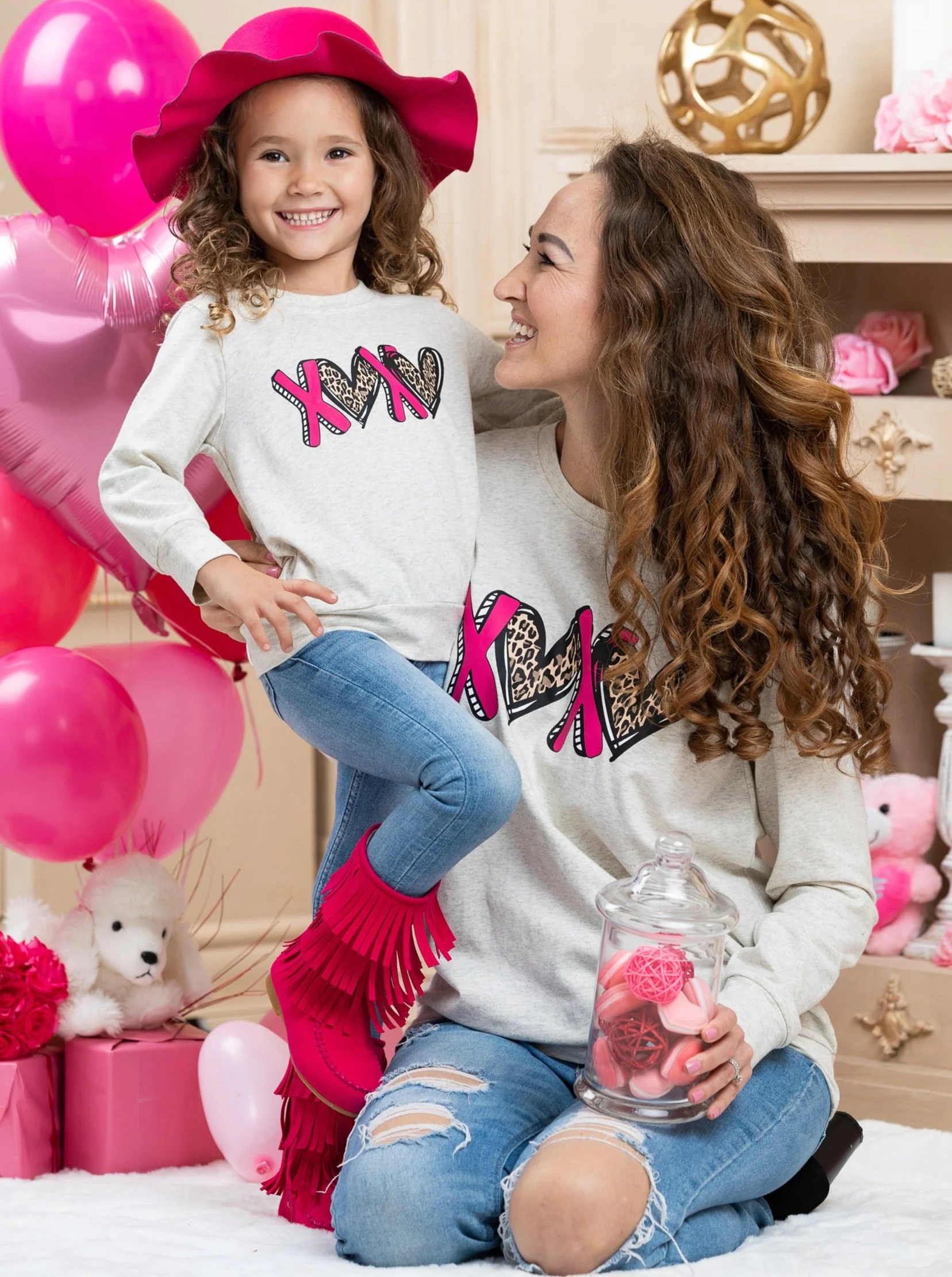 Mommy and Me Leopard X's and O's Top - Image 5