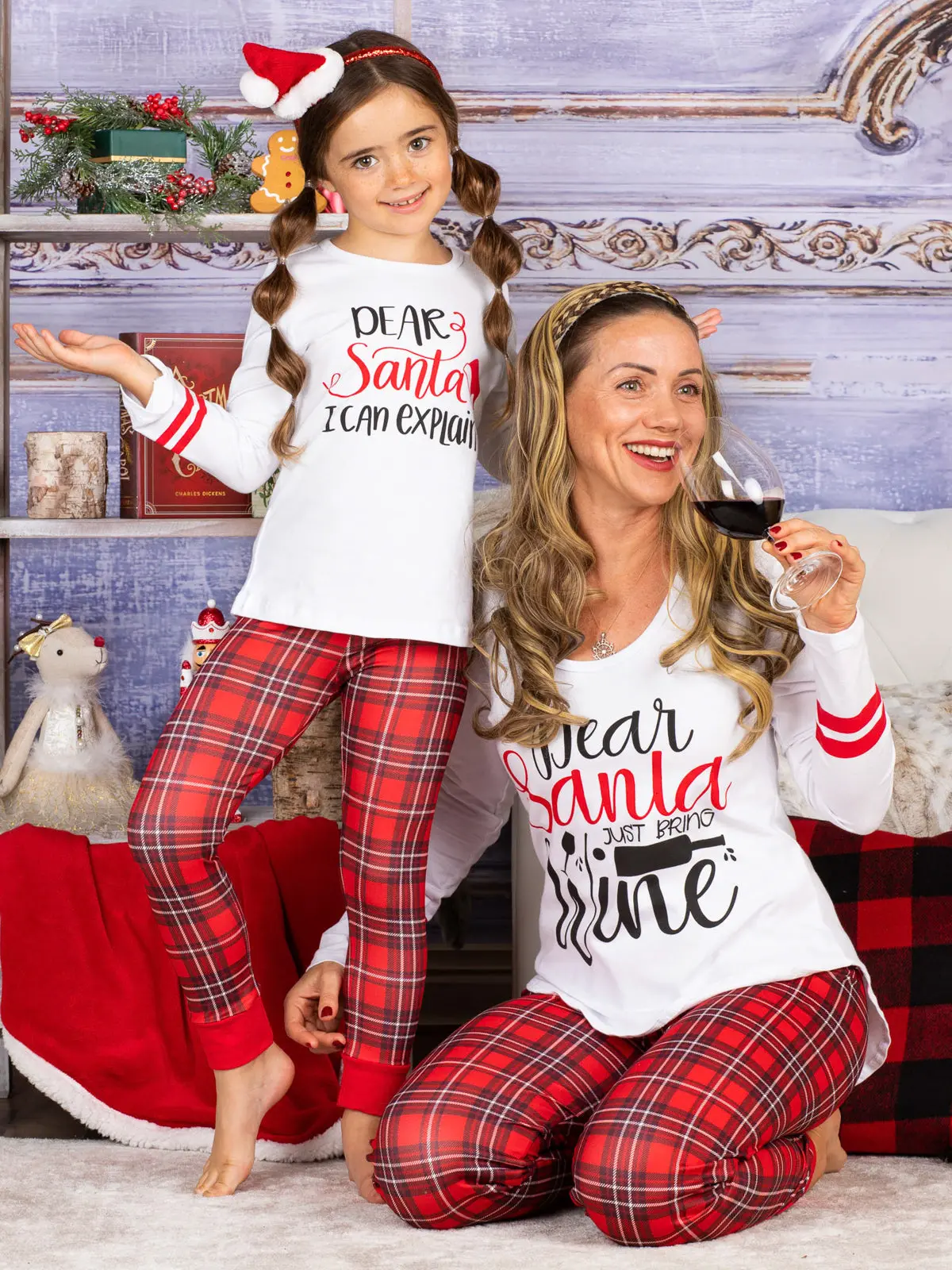 Mommy and Me Dear Santa Pajama Set - Image 6