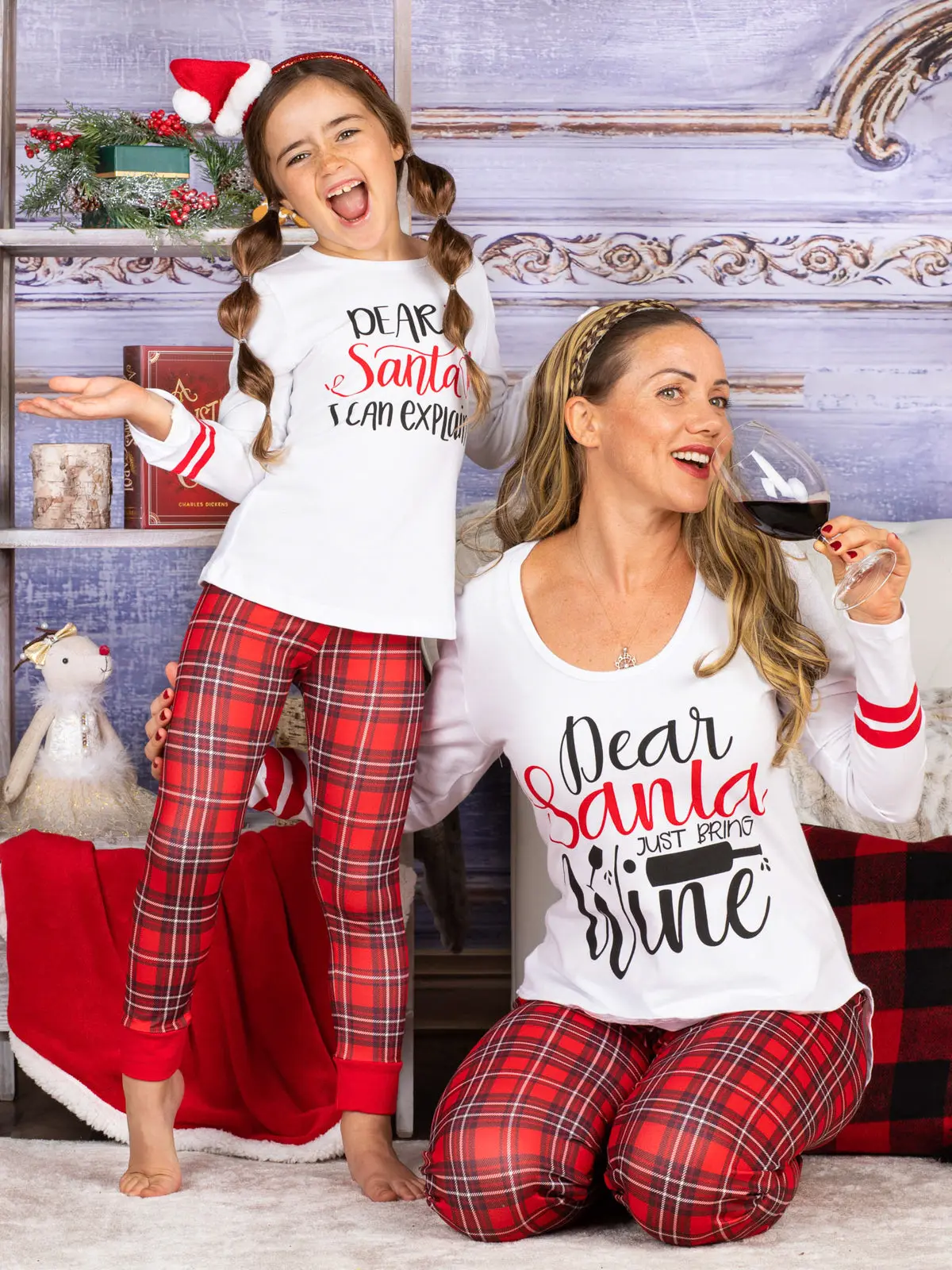 Mommy and Me Dear Santa Pajama Set - Image 8