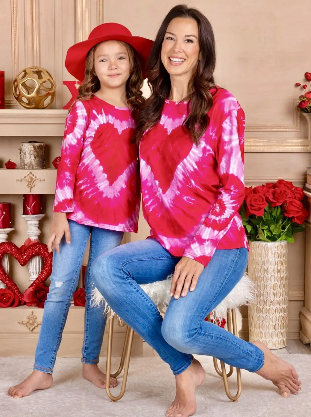 Mommy and Me Pull At My Heart Tie Dye Top - Image 3