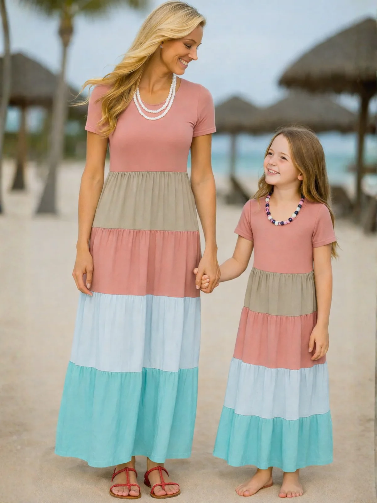Mommy and Me Striped Maxi Dress - Image 2