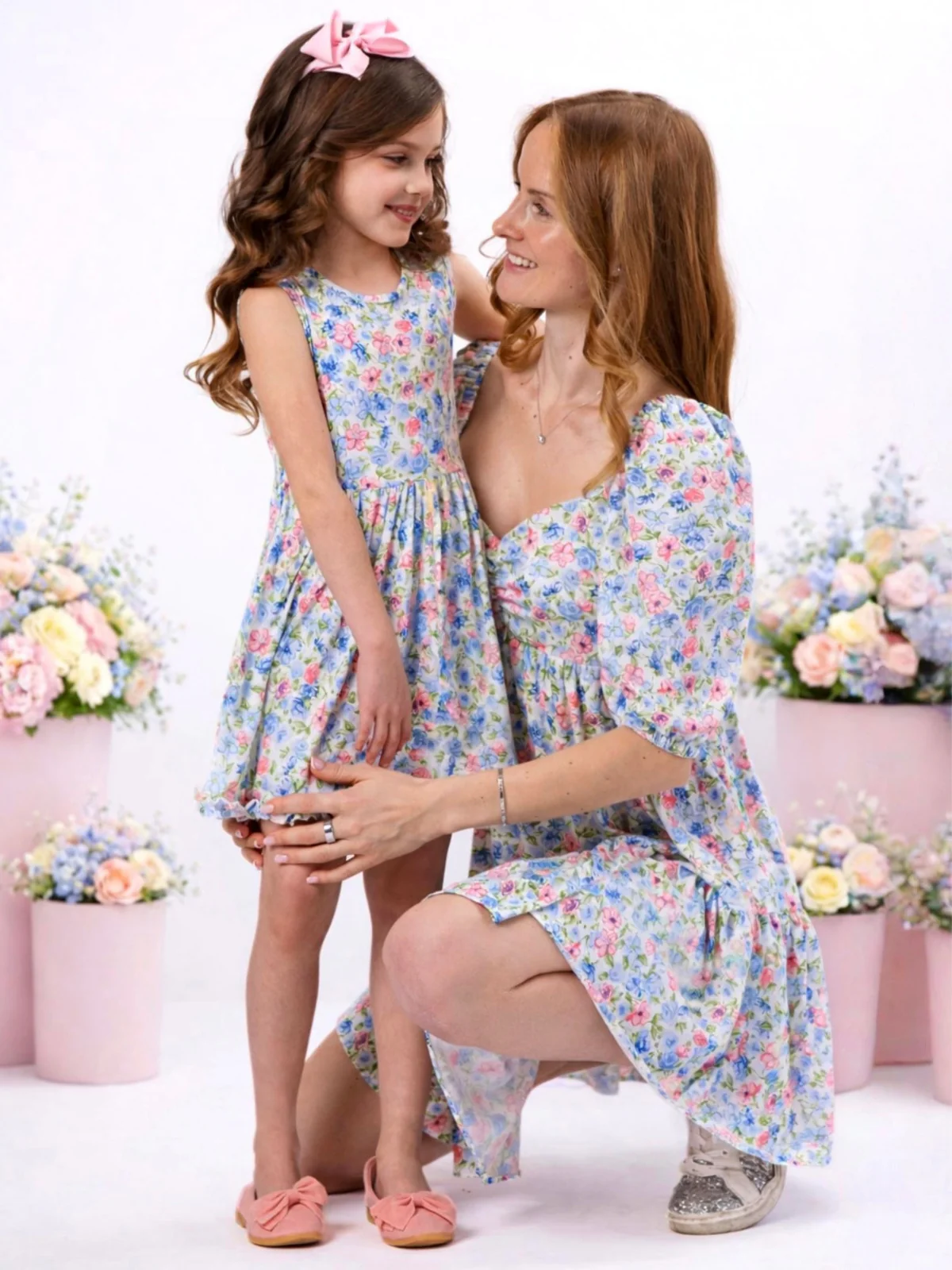 Mommy and Me Blossom Charm Floral Dress - Image 5