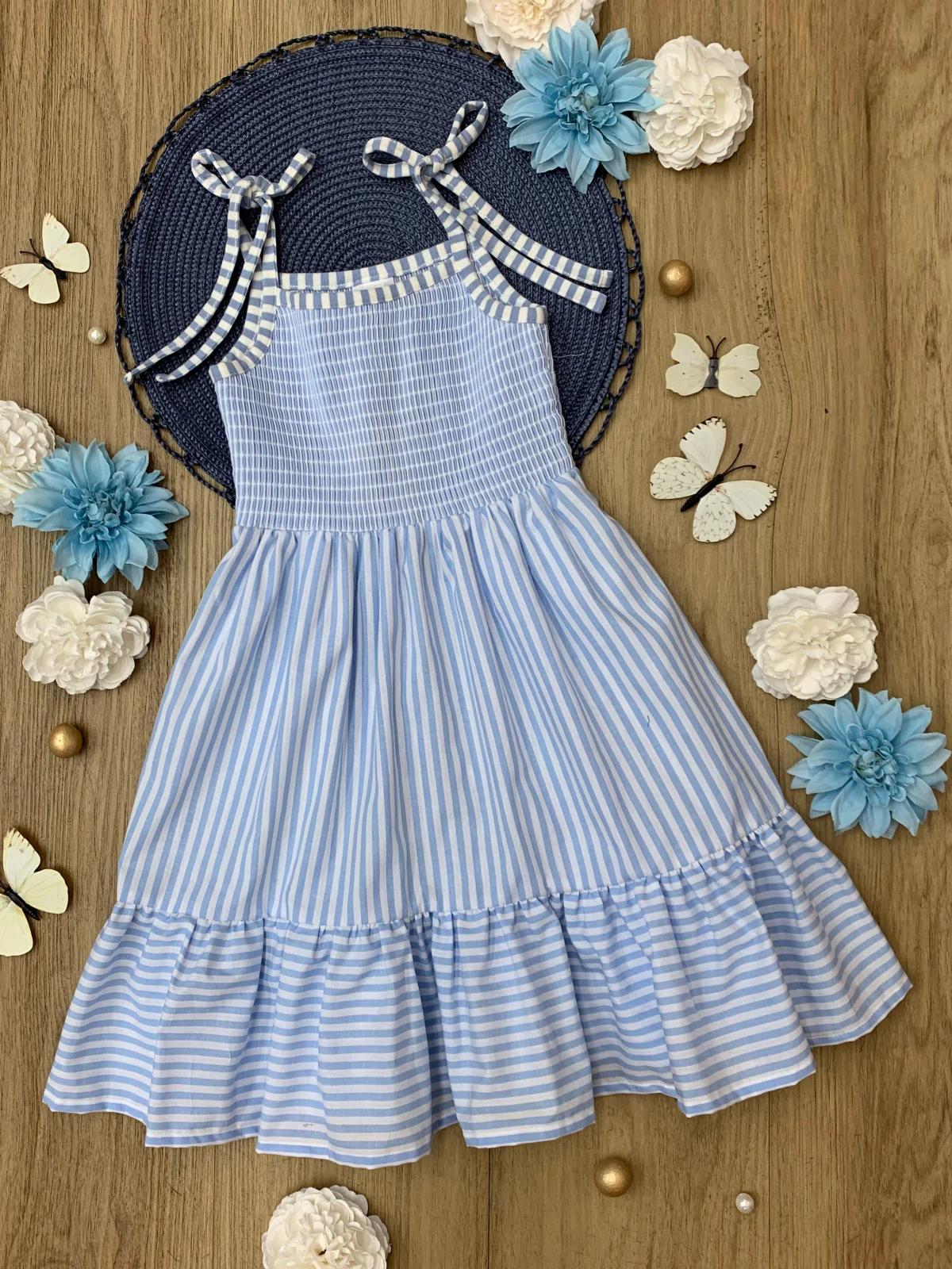 Mommy and Me Ocean Breeze Smocked Midi Dress - Image 4