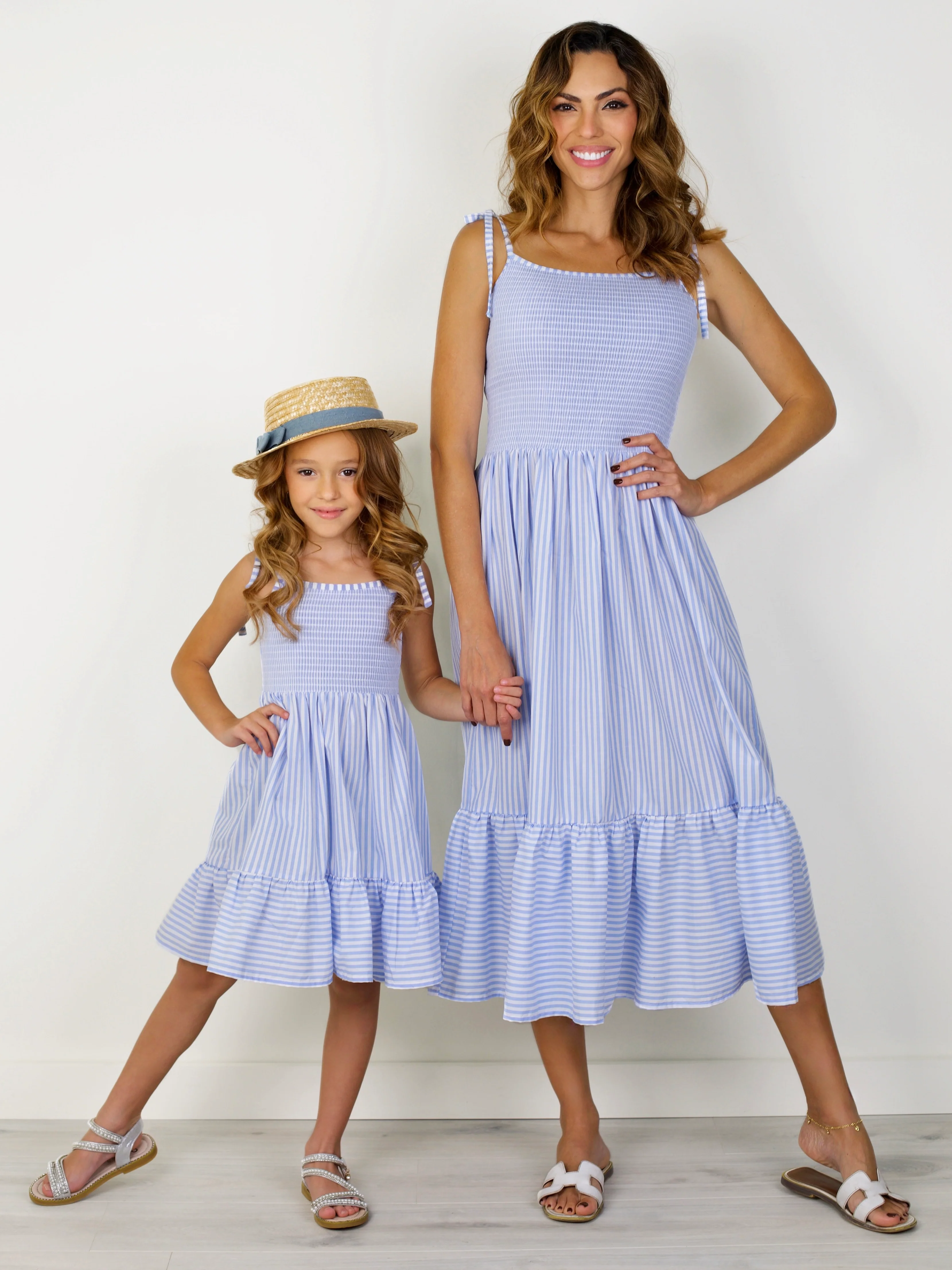 Mommy and Me Ocean Breeze Smocked Midi Dress - Image 5