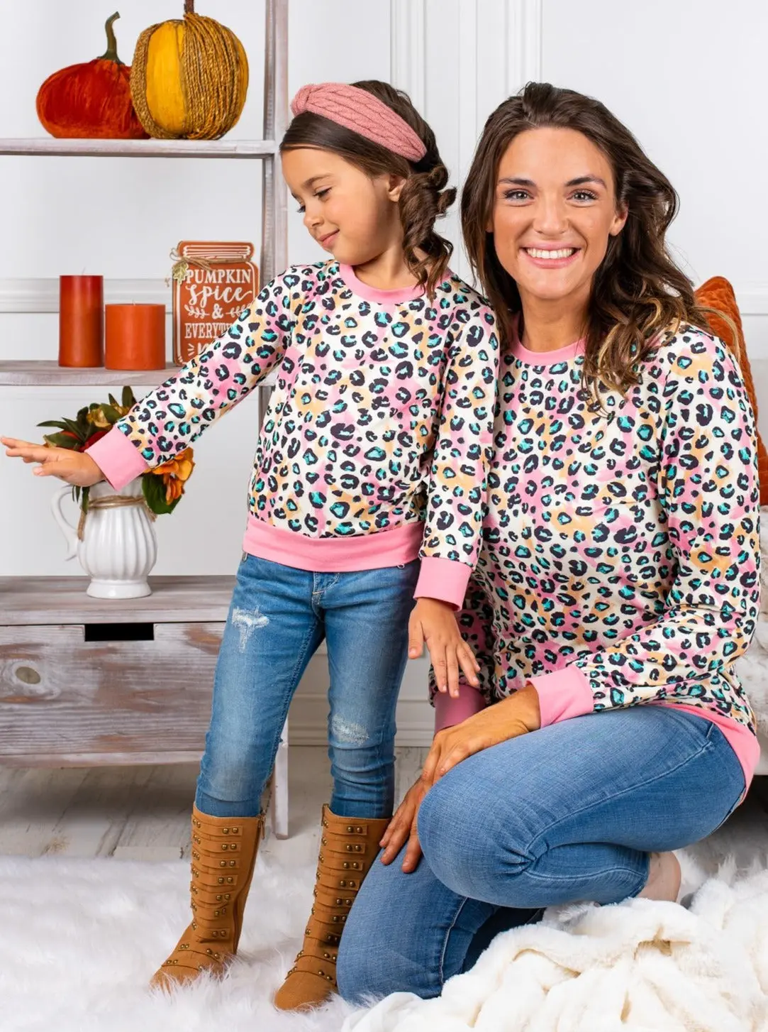 Mommy and Me Pastel Leopard Top - Image 2