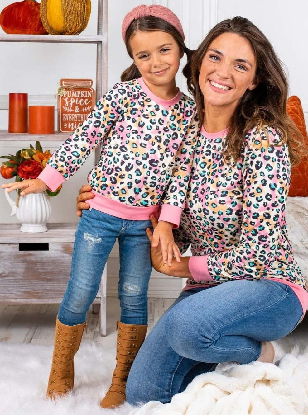 Mommy and Me Pastel Leopard Top - Image 3