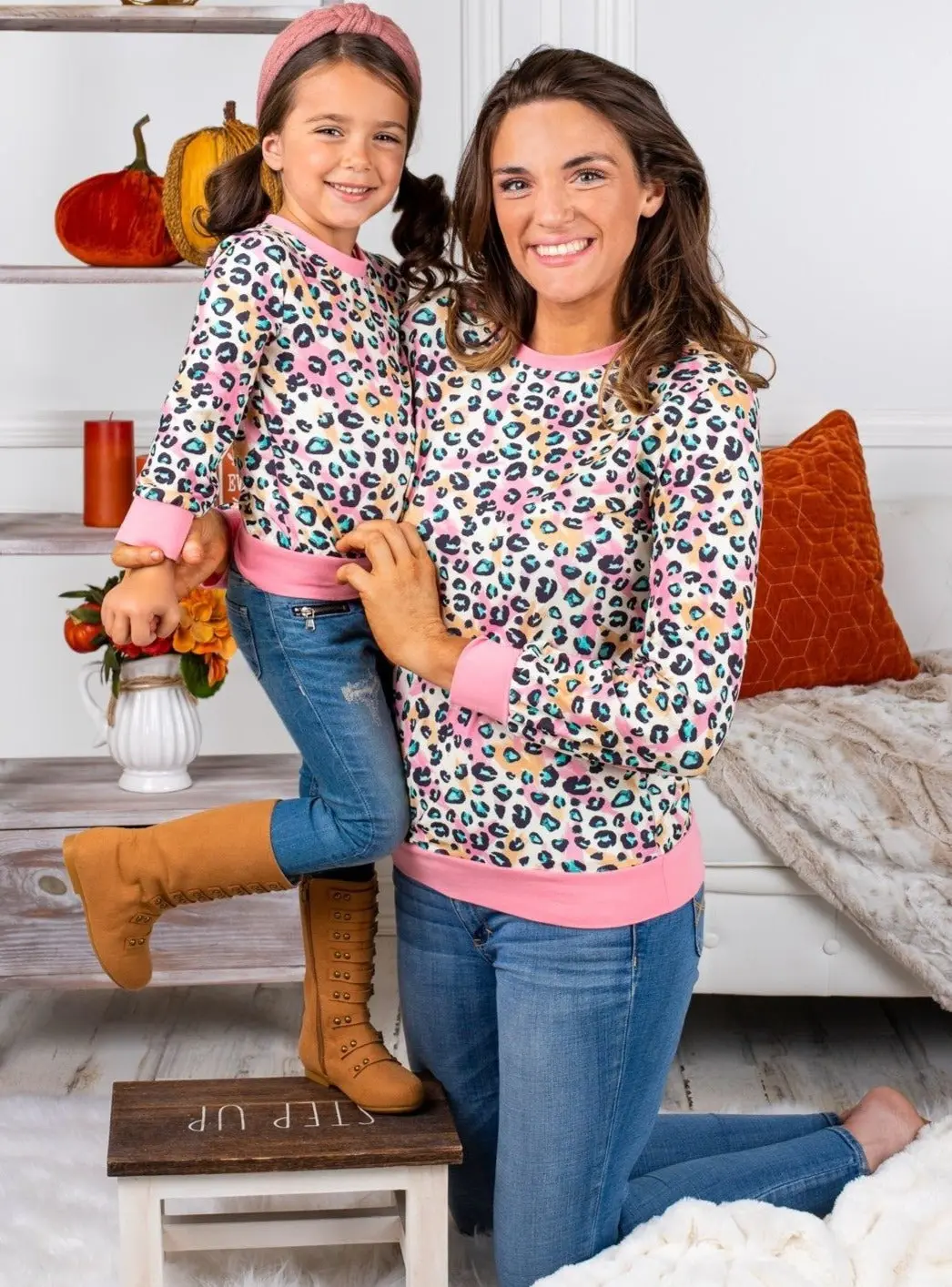 Mommy and Me Pastel Leopard Top - Image 4