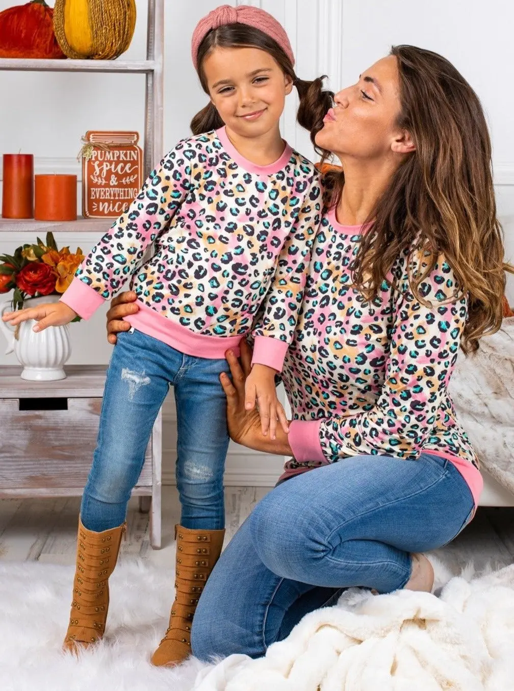 Mommy and Me Pastel Leopard Top - Image 6
