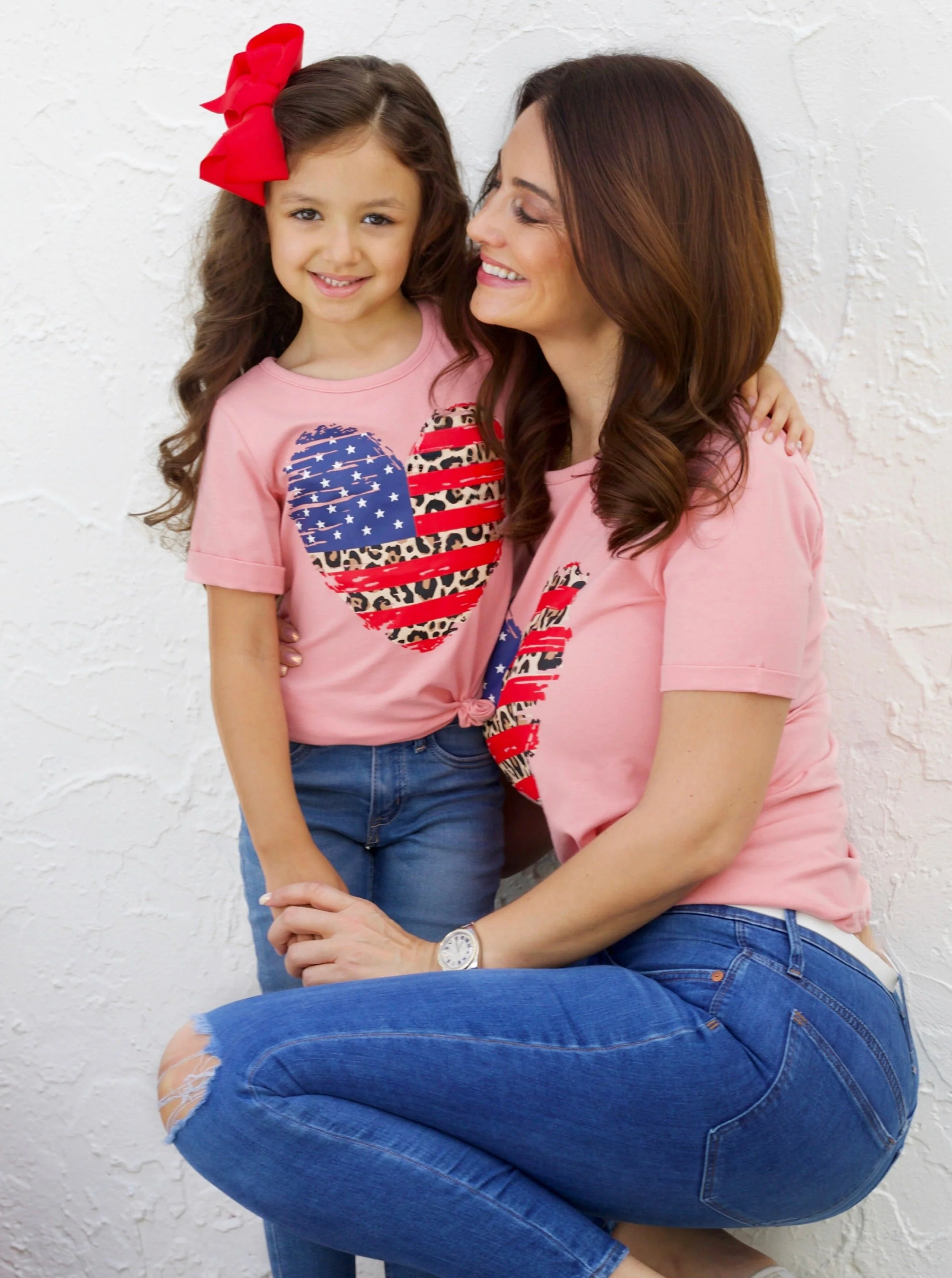 Mommy and Me Patriotic Heart Top - Image 4
