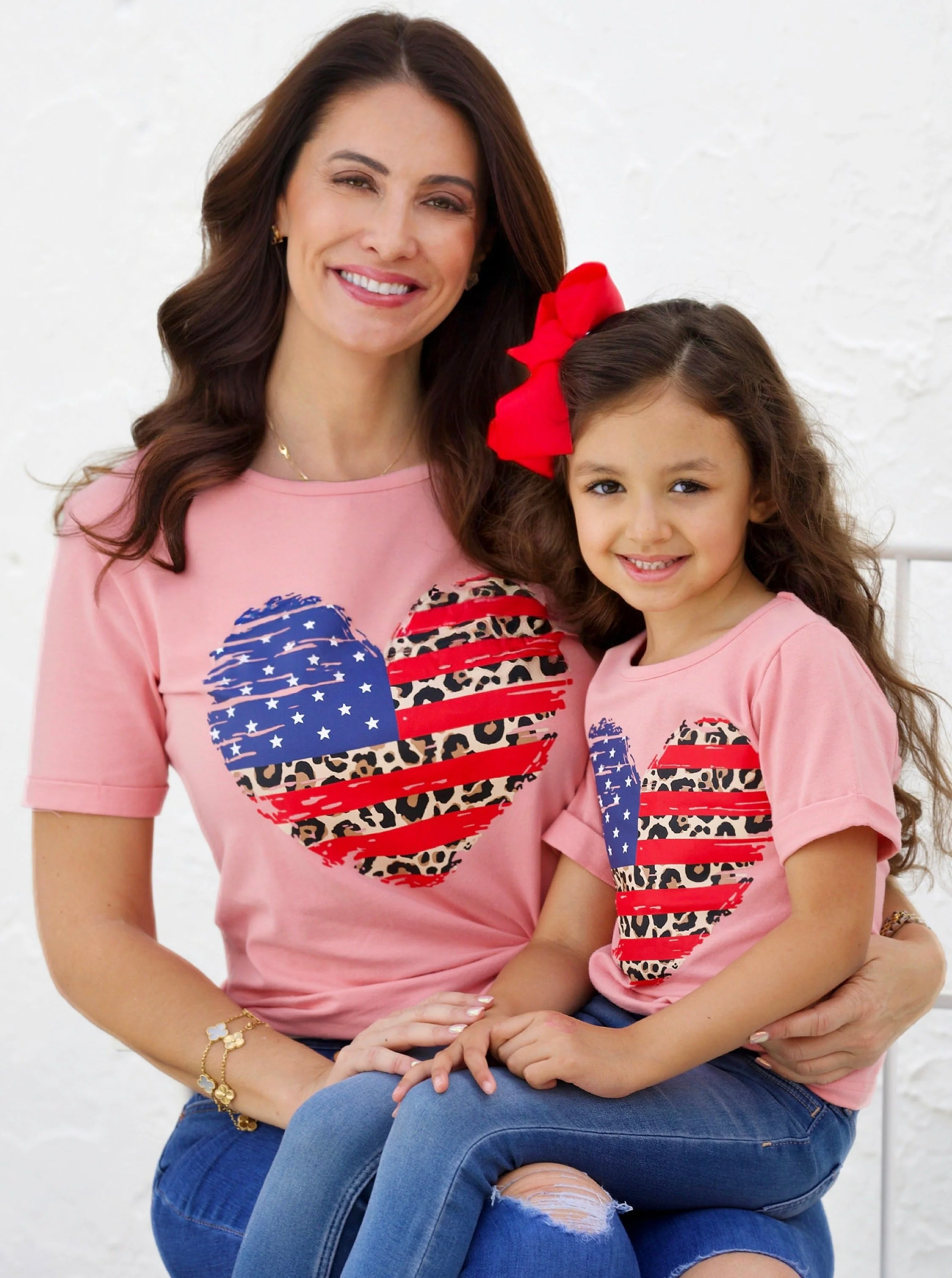 Mommy and Me Patriotic Heart Top - Image 5