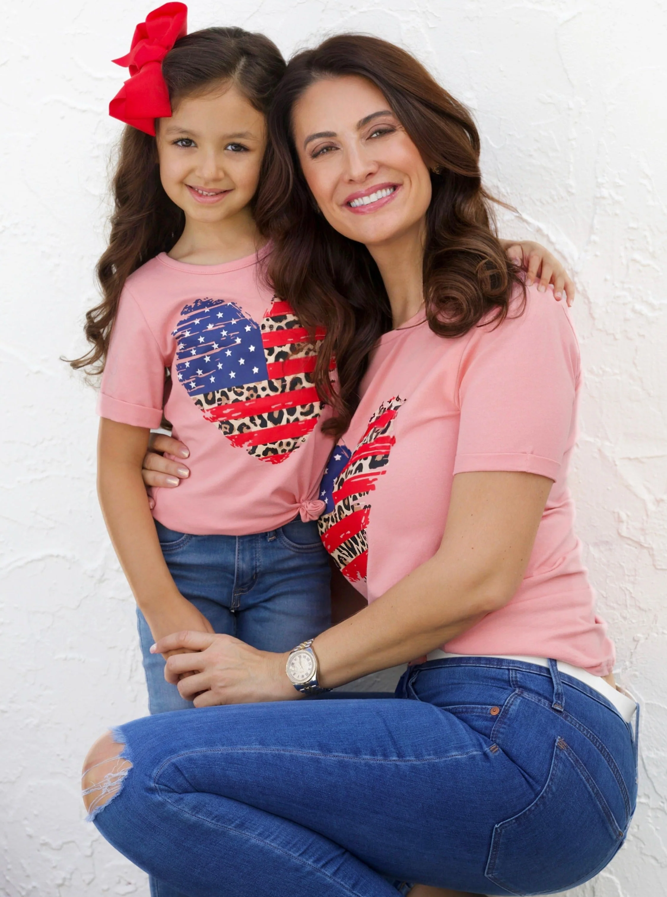 Mommy and Me Patriotic Heart Top - Image 7