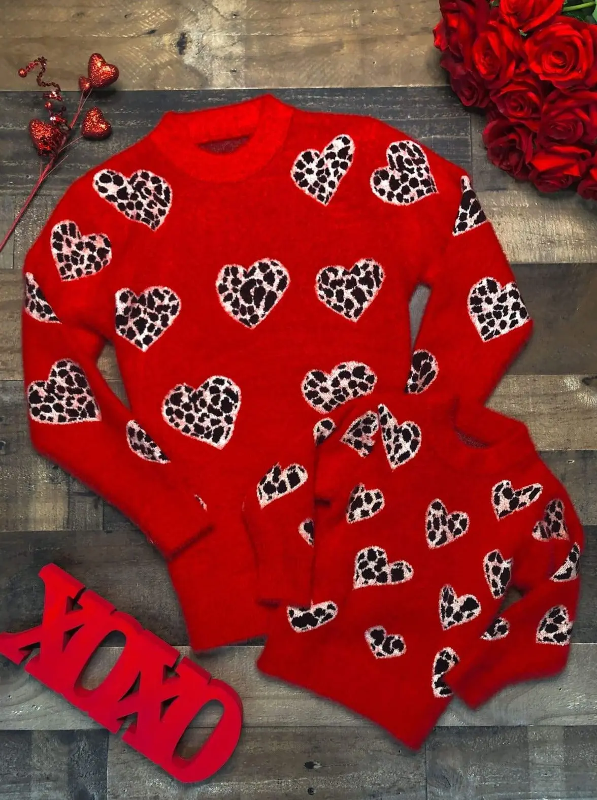 Mommy and Me Leaping Hearts Sweater - Image 3
