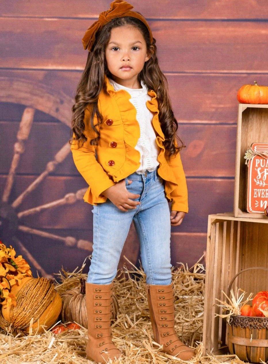 Mommy and Me Bestie Blazer Ruffle Cardigan - Image 3