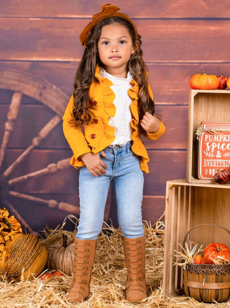 Mommy and Me Bestie Blazer Ruffle Cardigan - Image 6