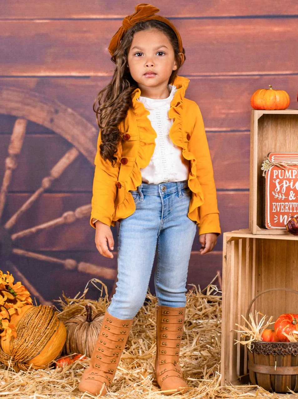 Mommy and Me Bestie Blazer Ruffle Cardigan - Image 7