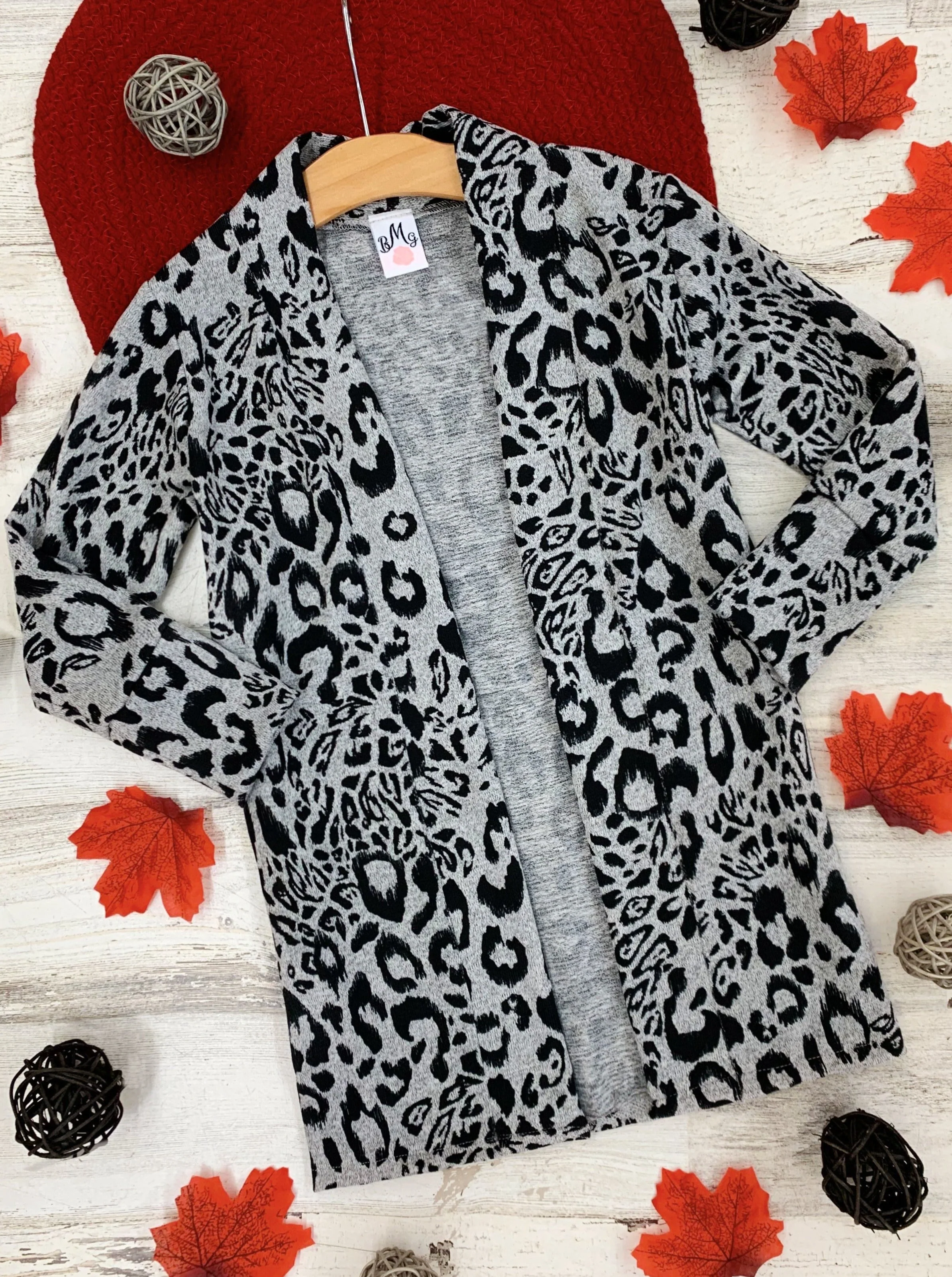 Mommy and Me Snow Leopard Love Cardigan - Image 2
