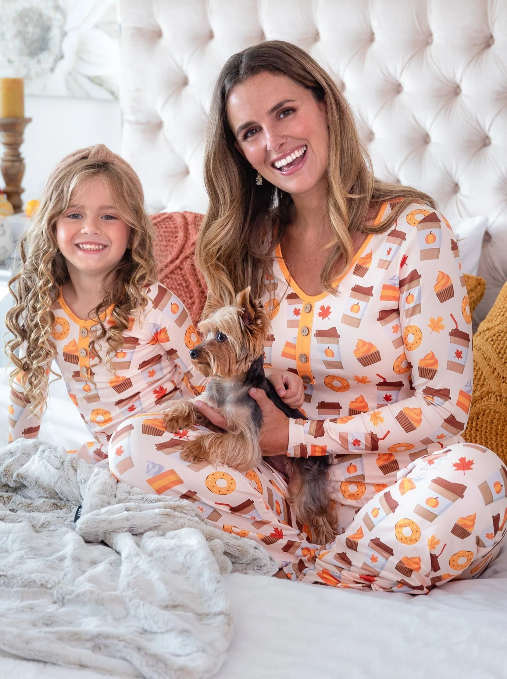 Mommy and Me But First, Pumpkin Sweets Pajama Set - Image 3