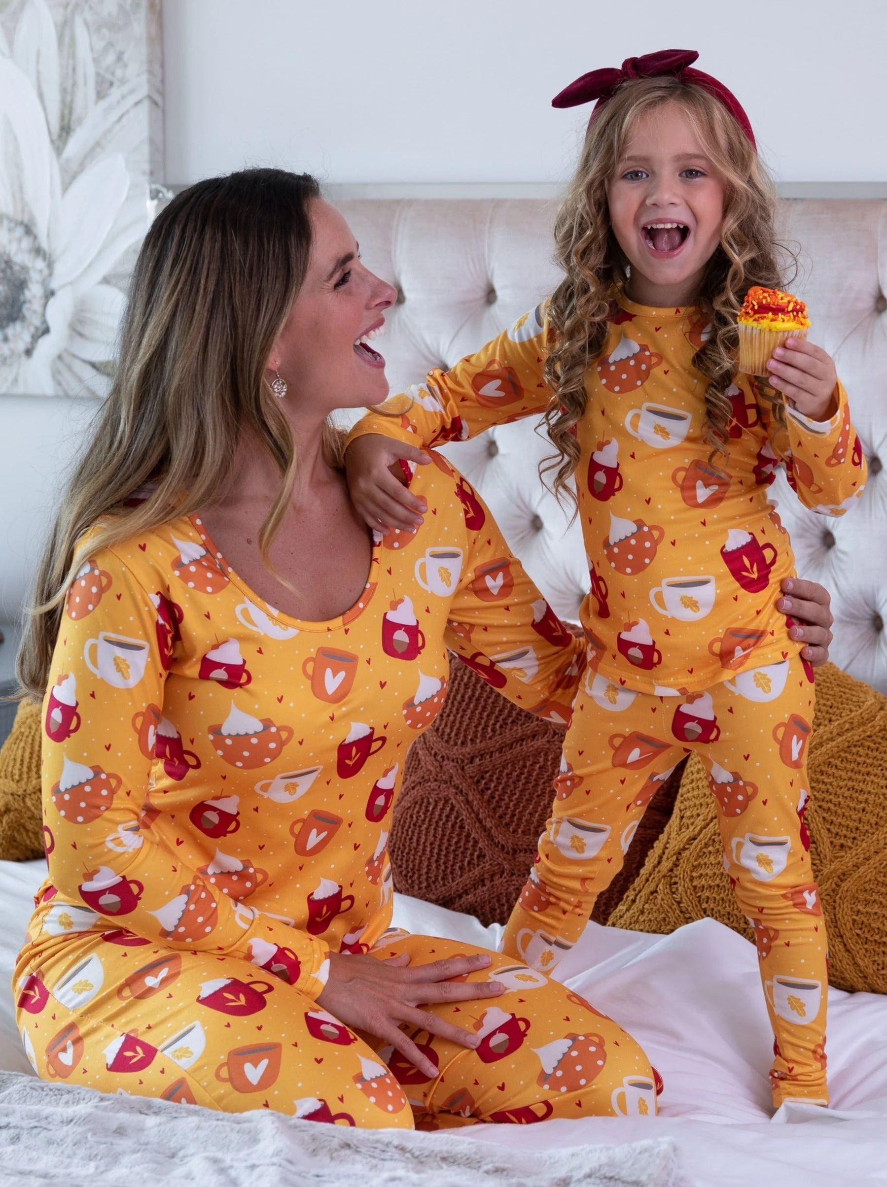 Mommy and Me Spicy Latte Pajama Set - Image 2