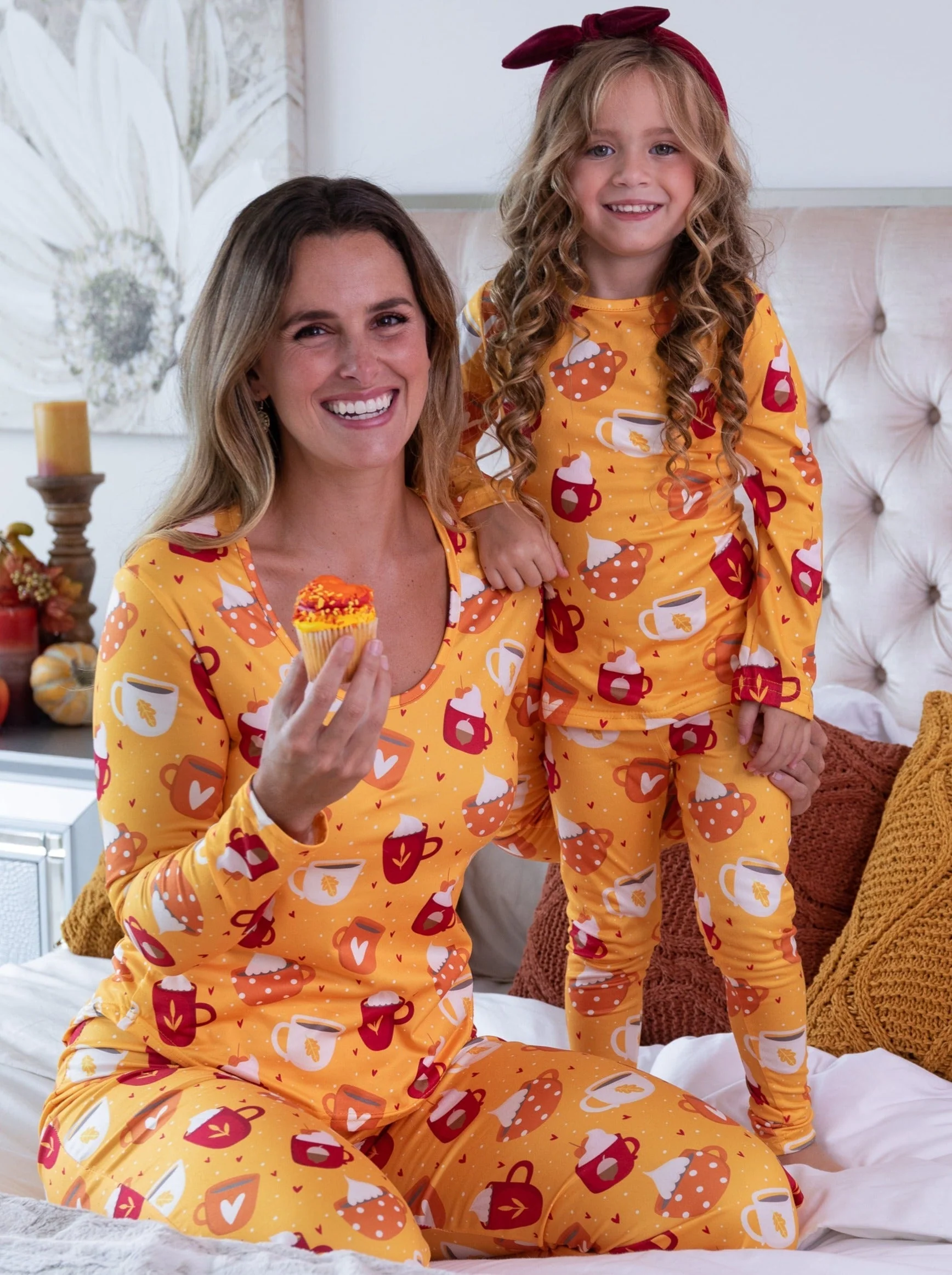 Mommy and Me Spicy Latte Pajama Set - Image 3