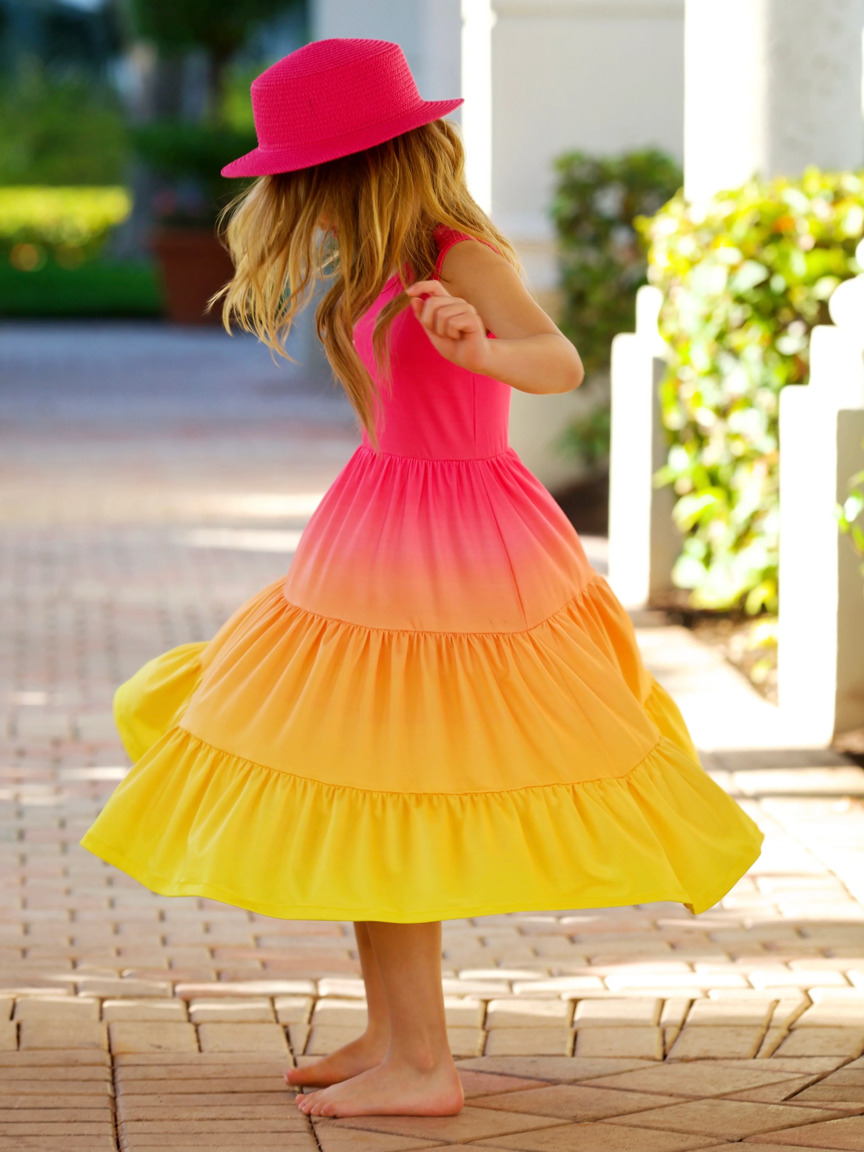 Mommy and Me Sunset Glow Tiered Maxi Dress - Image 3