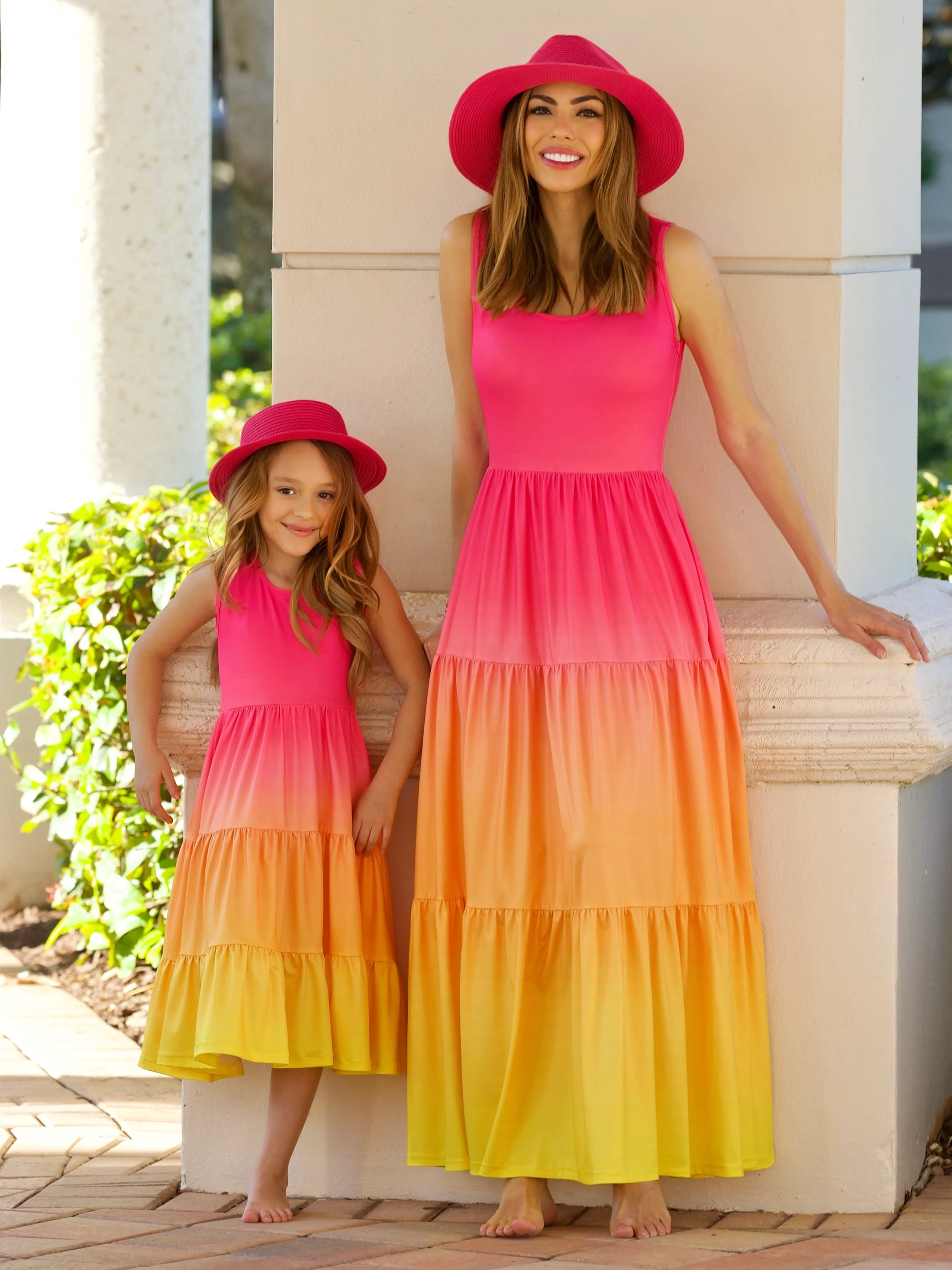 Mommy and Me Sunset Glow Tiered Maxi Dress - Image 5