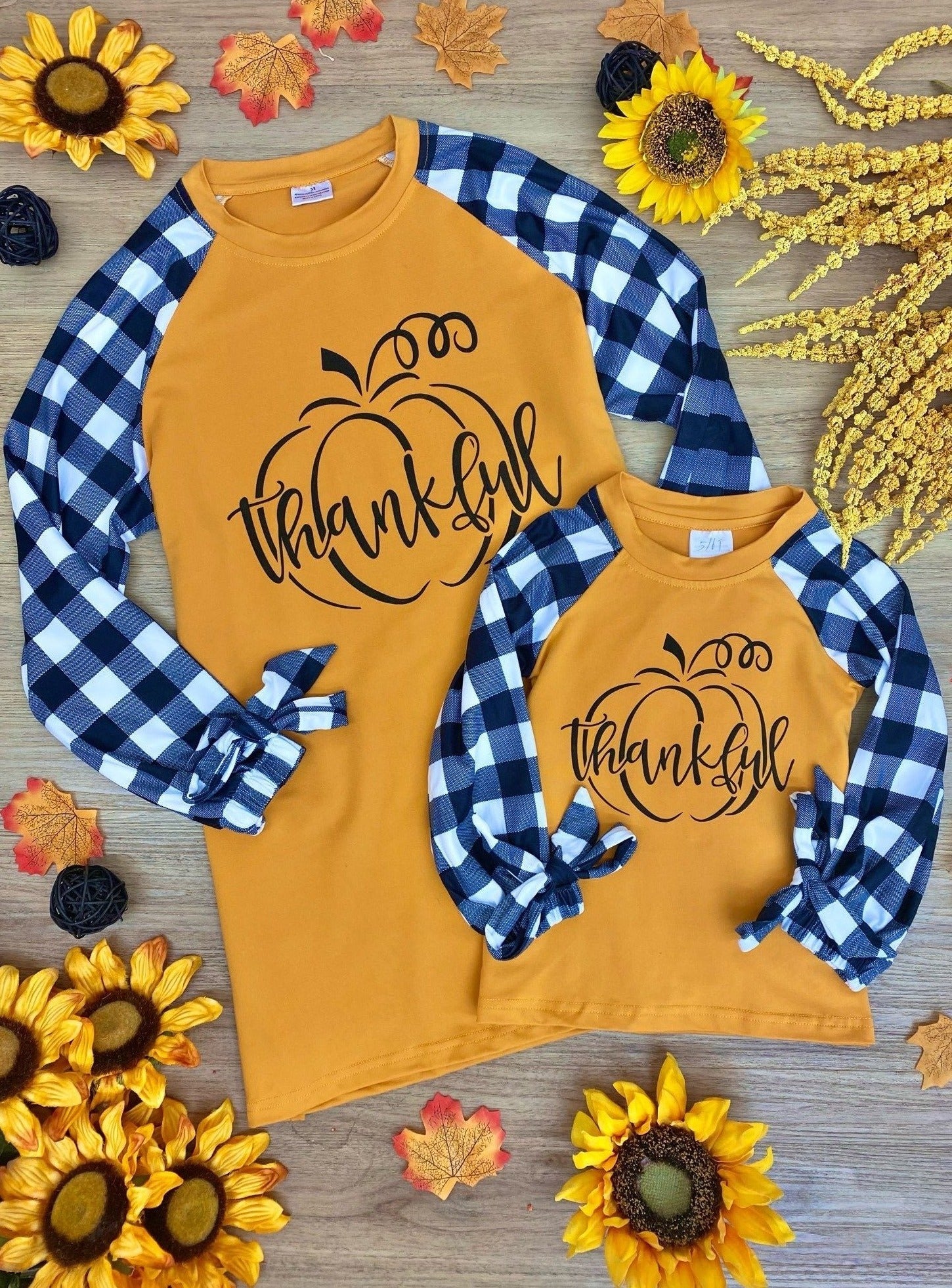 Mommy and Me Thankful Raglan Top - Image 3