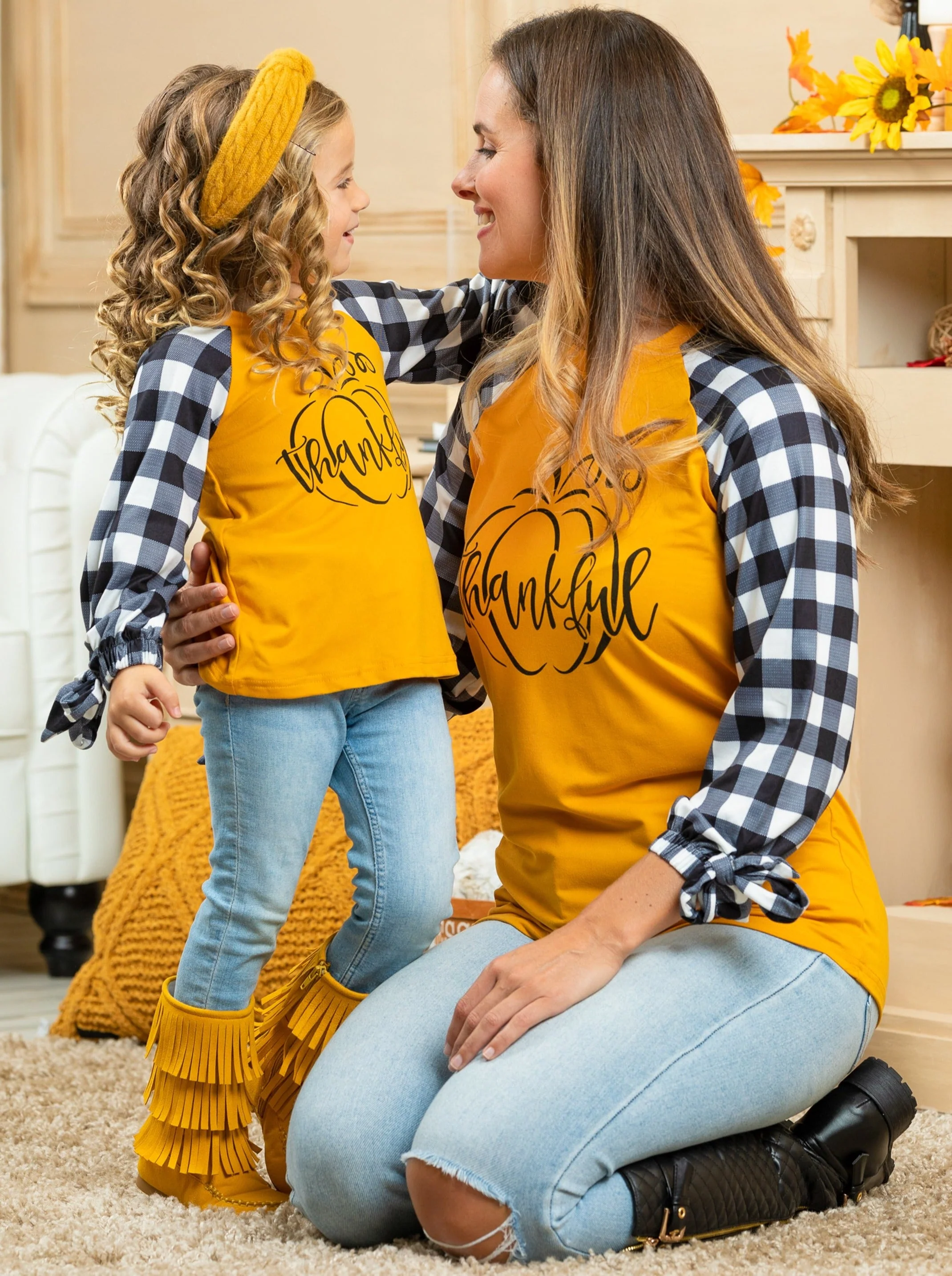 Mommy and Me Thankful Raglan Top - Image 5