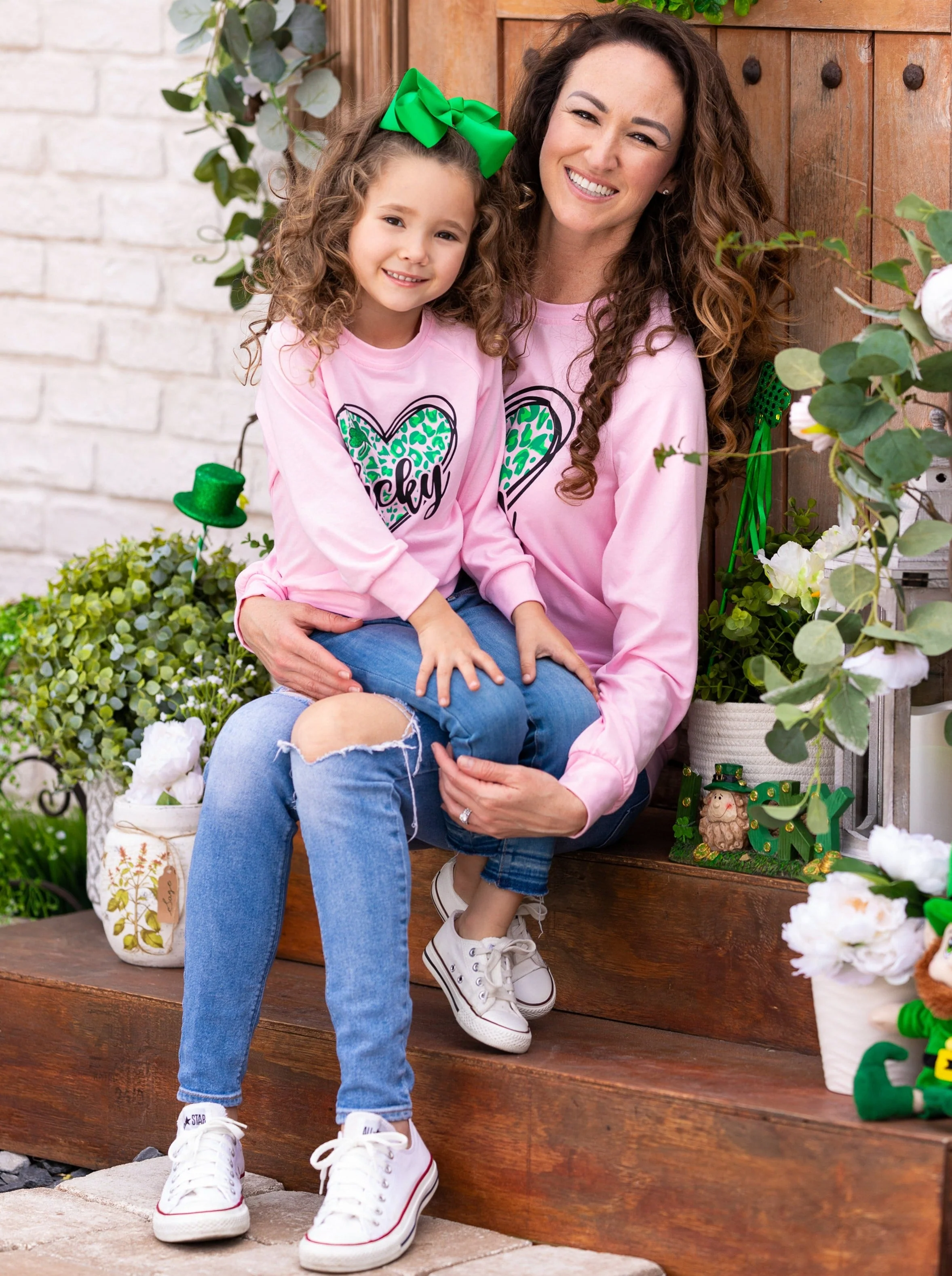Mommy and Me Luckiest Hearts Top - Image 3